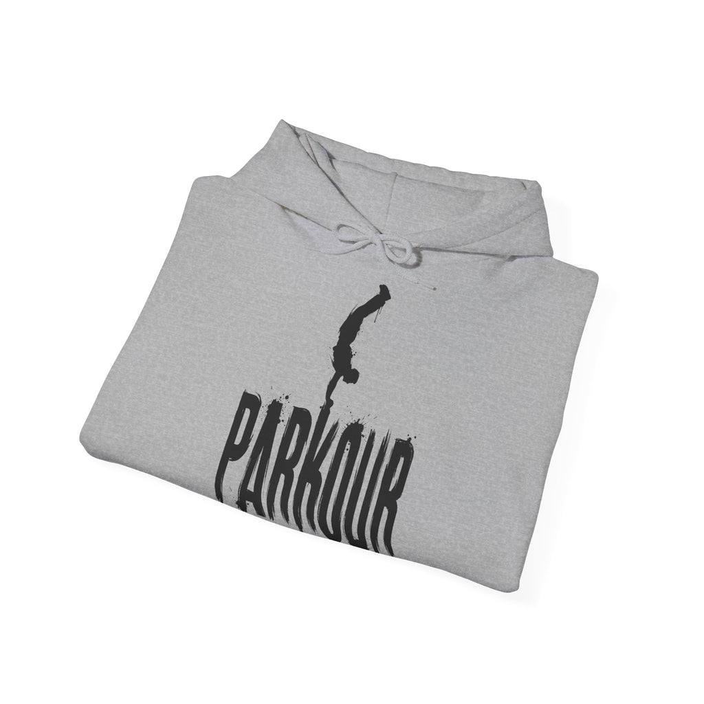 Parkour 03: Frontprint, Unisex Hoodie - Urban Stunt Silhouette