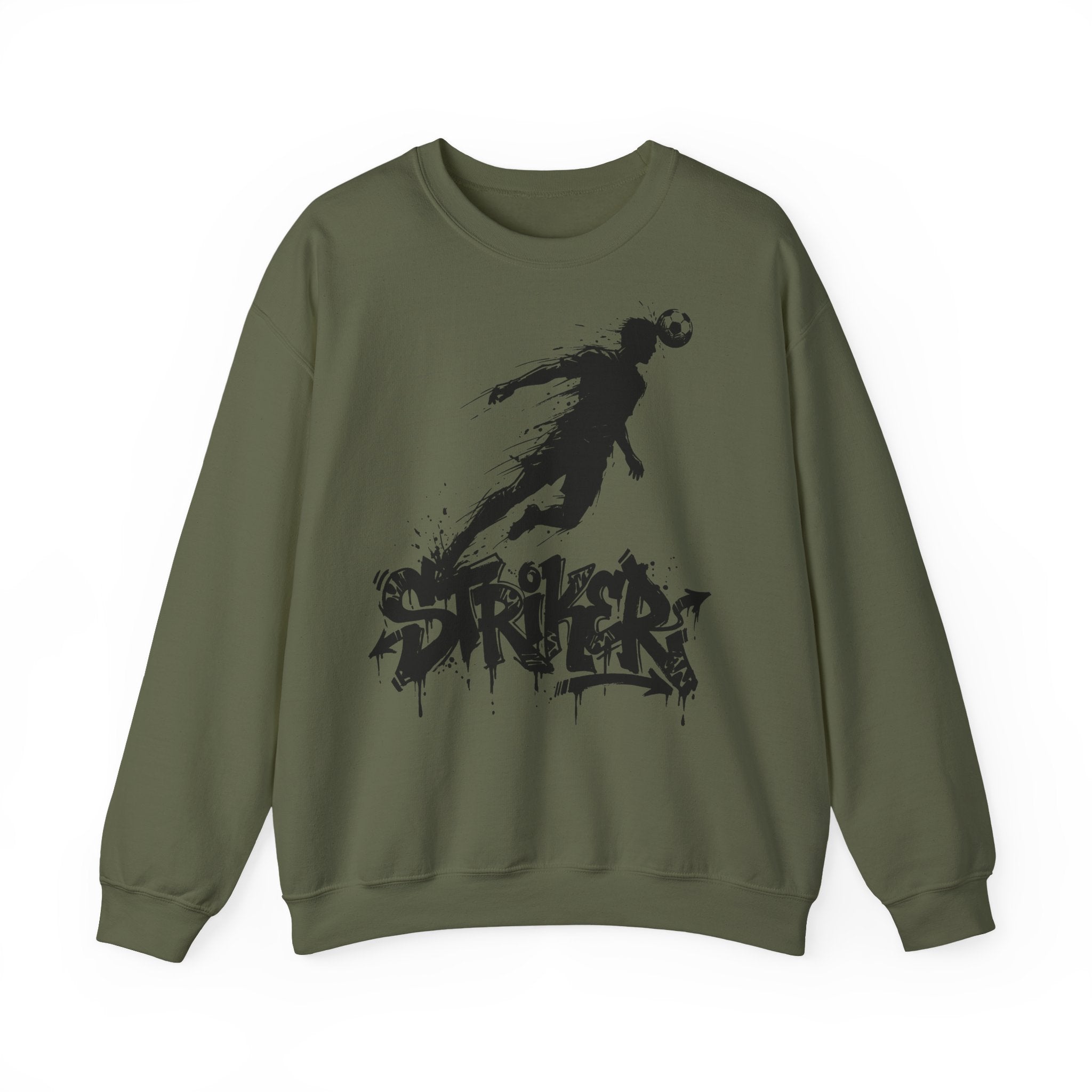 Soccer Striker 01: Frontprint, Unisex Sweatshirt