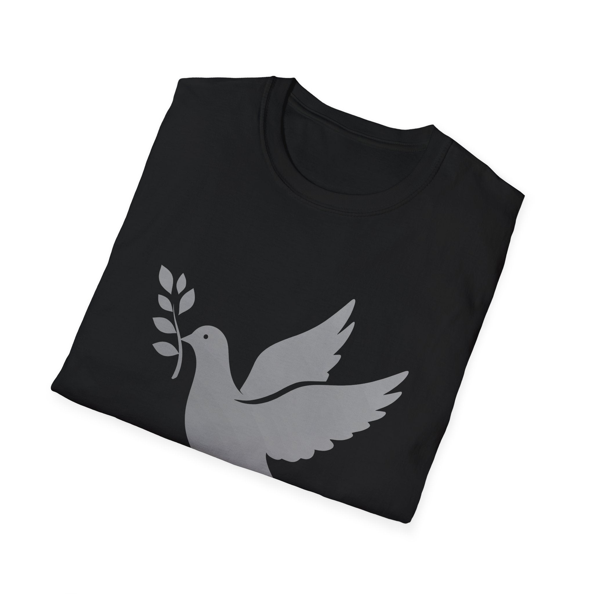 Fading Dove - Peace, Please: Frontprint, Unisex (Slim) T-Shirt