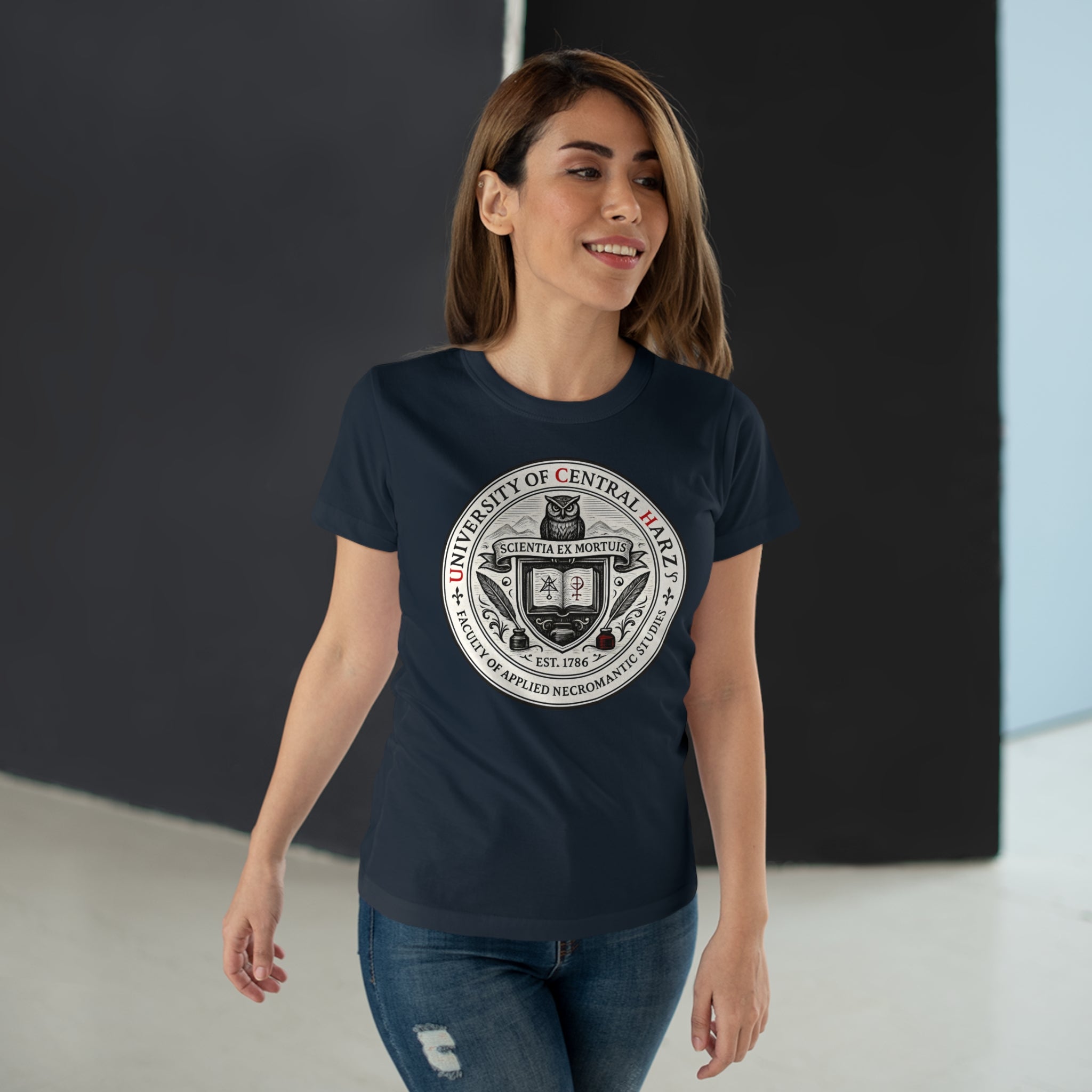 University of Central Hartz: Frontprint, Womens' T-Shirt **Grimwater-Edition**