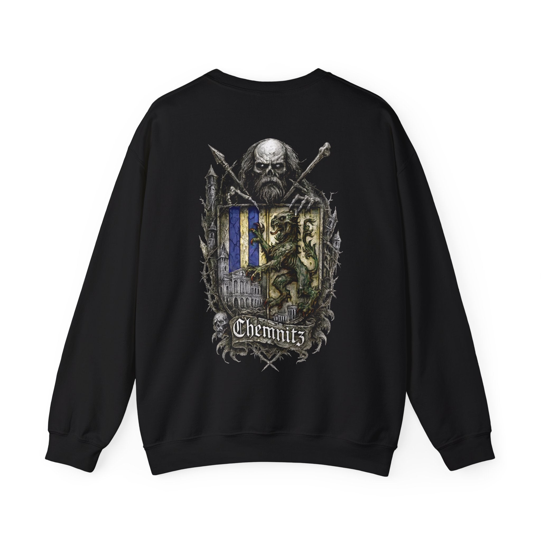 Chemnitz: Front-/Backprint, Unisex Sweatshirt **Grimwater-Edition**