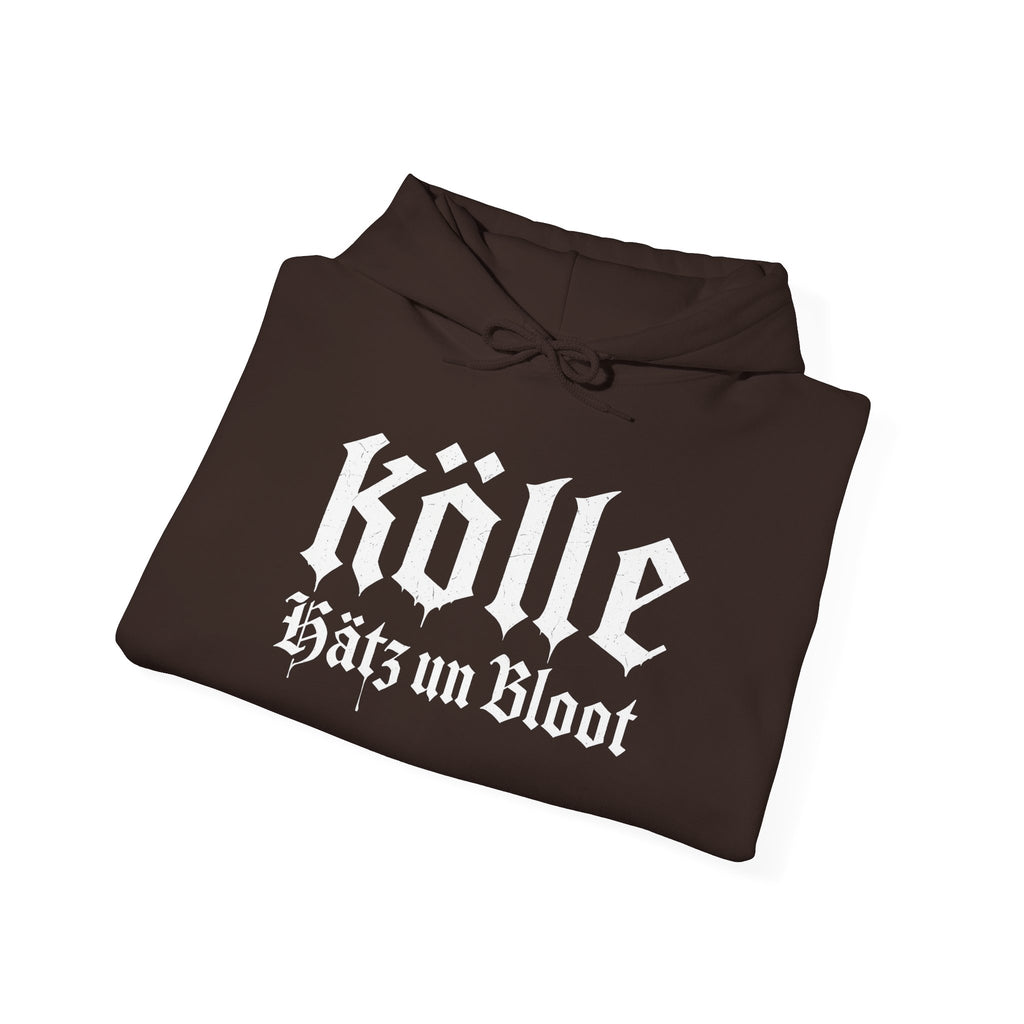 Köln - Hätz un Bloot: Front-/Backprint, Unisex Hoodie **Grimwater-Design**