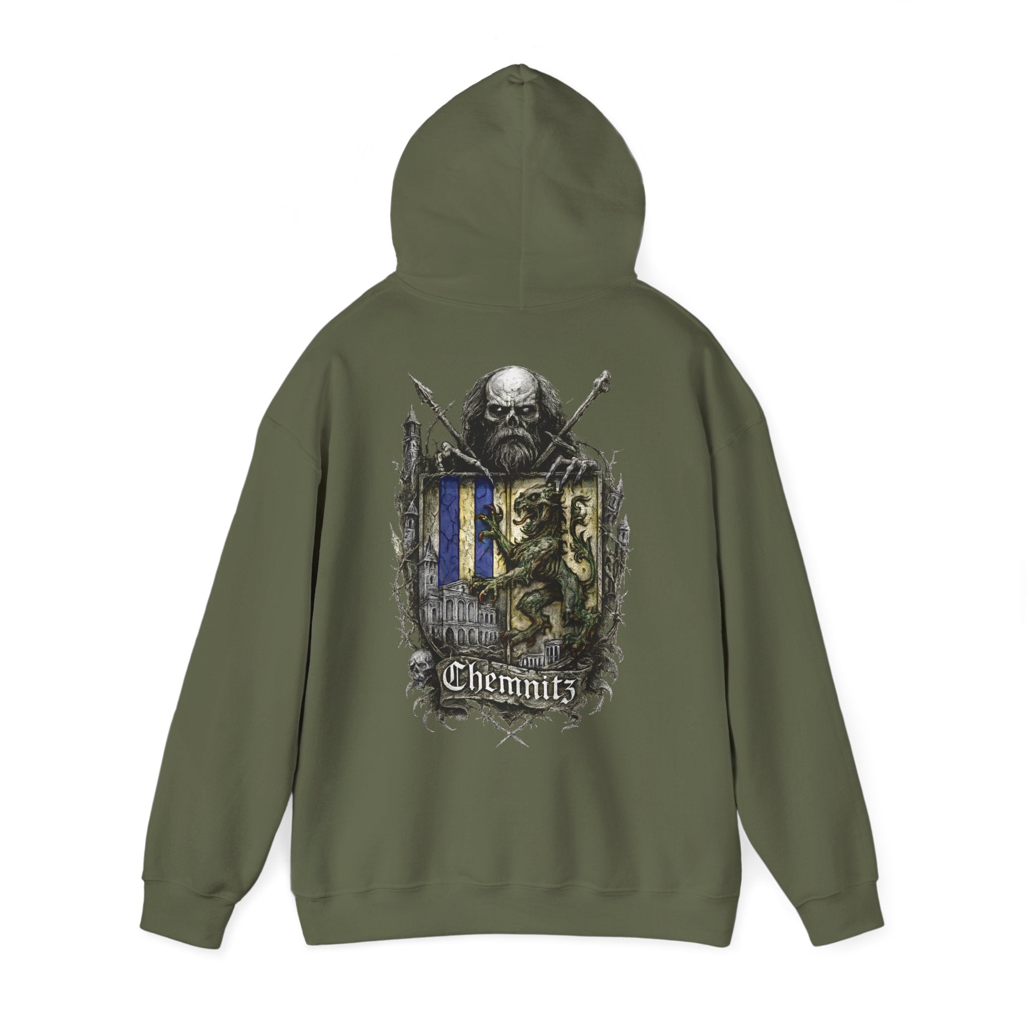 Chemnitz: Front-/Backprint, Unisex Hoodie **Grimwater-Edition**