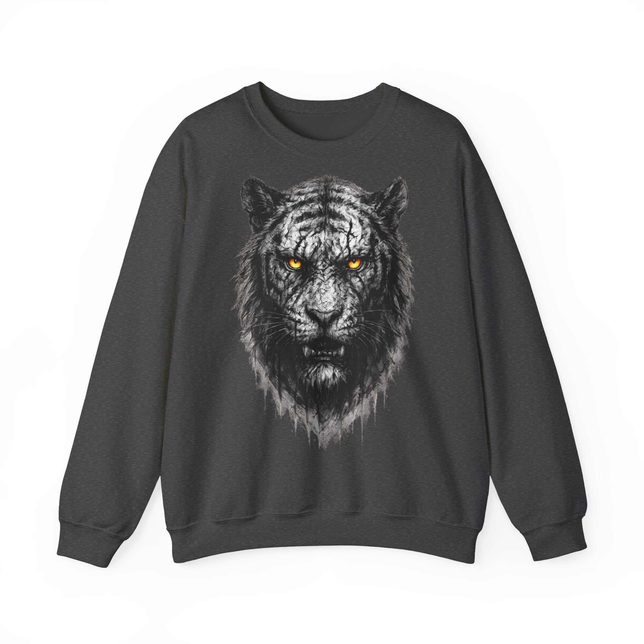 Tiger: Animals-Collection, Frontprint, Unisex Sweatshirt, Bold Tiger