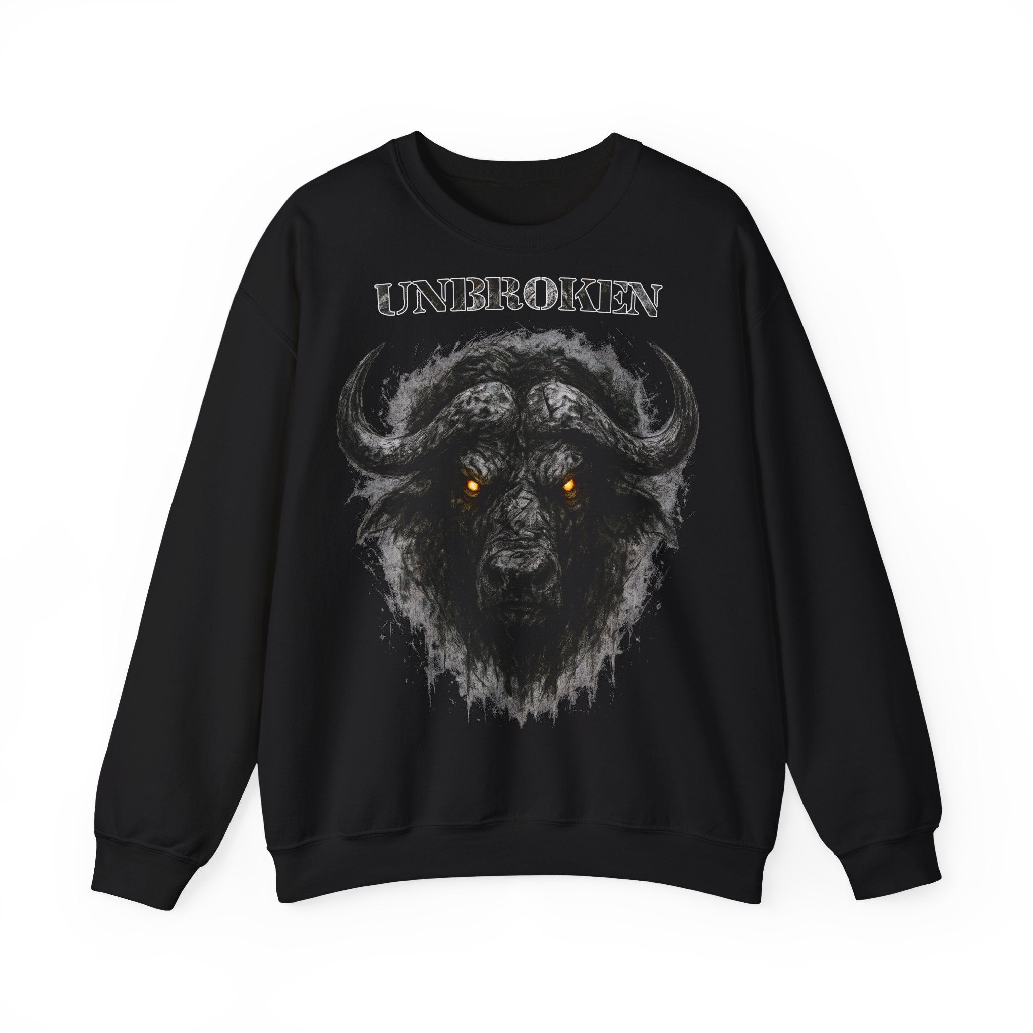 Büffel - Unbroken: Animals-Collection, Frontprint, Unisex Sweatshirt