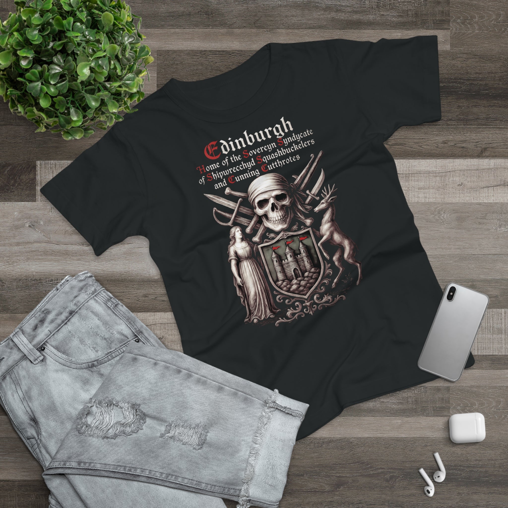 Edinburgh: Frontprint, Women's T-Shirt **Grimwater-Edition**