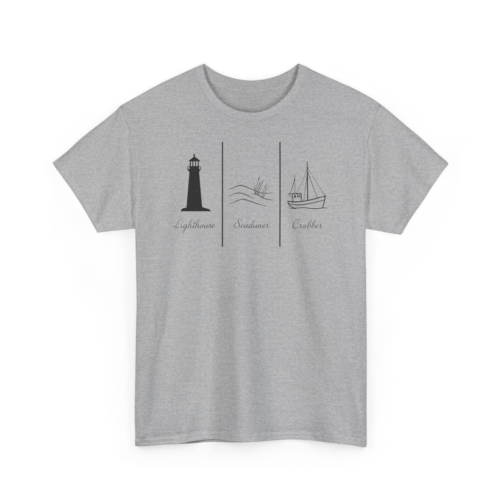 Nordsee, Ostsee - Reicht mir schon! Frontprint, Unisex T-Shirt