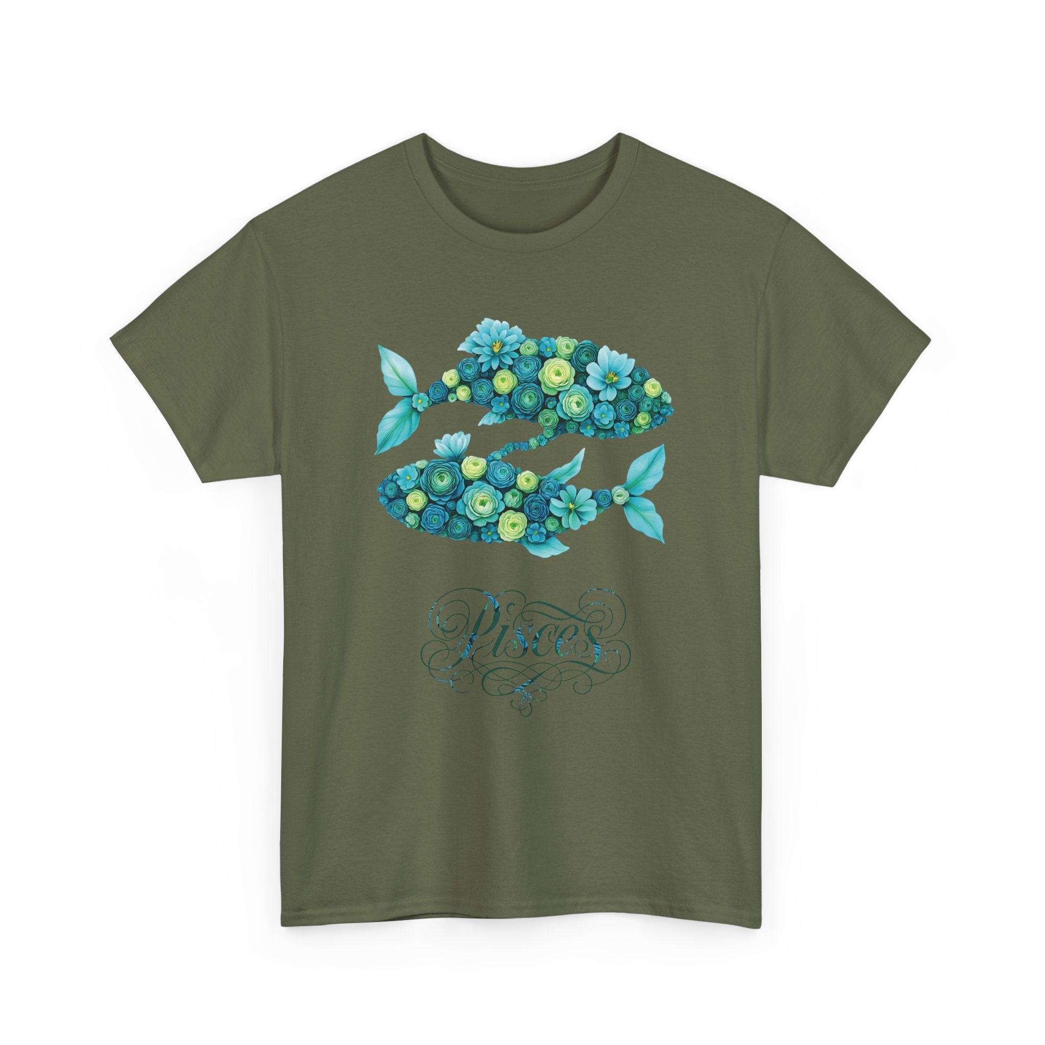 Pisces Floral Zodiac Apparel, Astrological Gift, Birthday Shirt, Horoscope Top, Casual Wear, Astrology Clothing