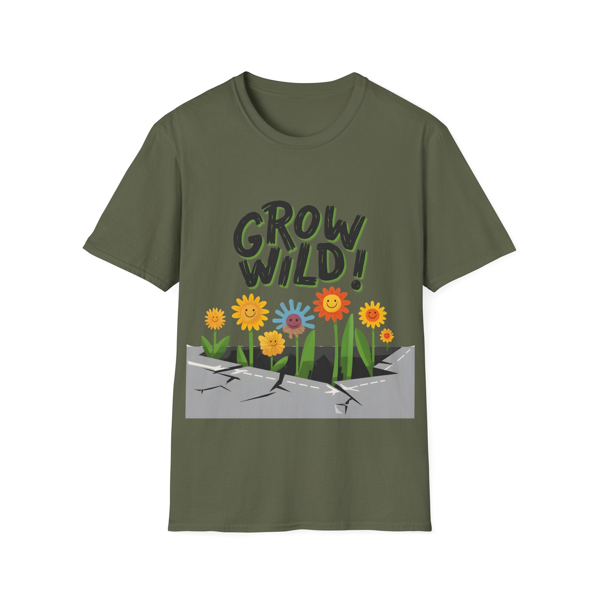 Wild Spirit - Be Yourself: Frontprint, Unisex (Slim) T-Shirt