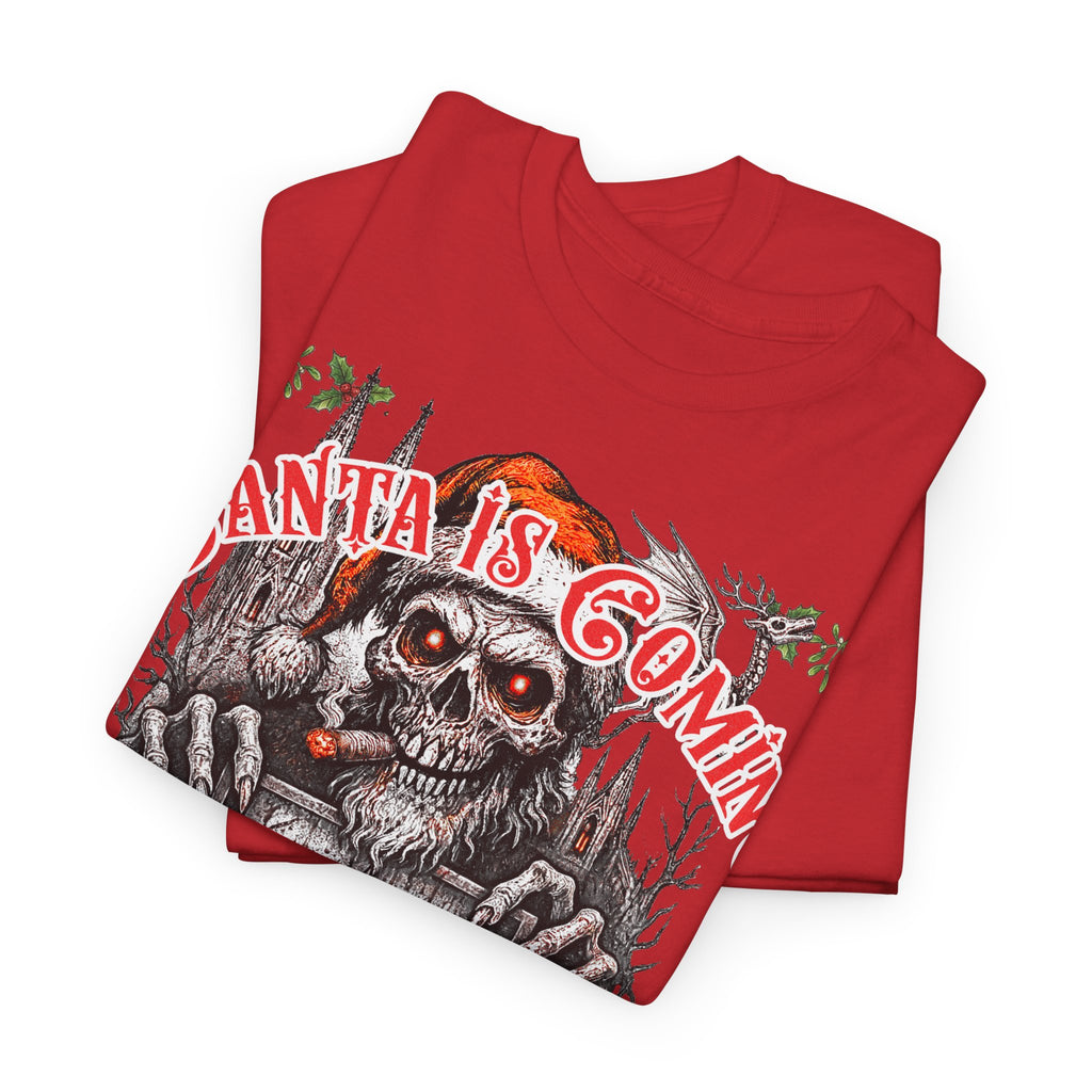 Santa Is Coming 4 Kölle: Frontprint, Unisex T-Shirt