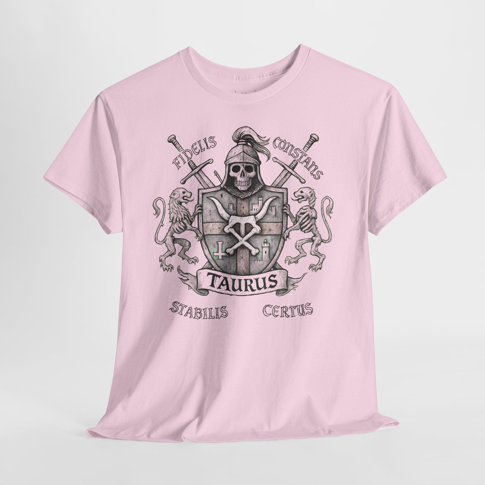 Stier: Frontprint, Unisex T-Shirt **Grimwater-Edition** Sternzeichen Astrologie (Taurus)