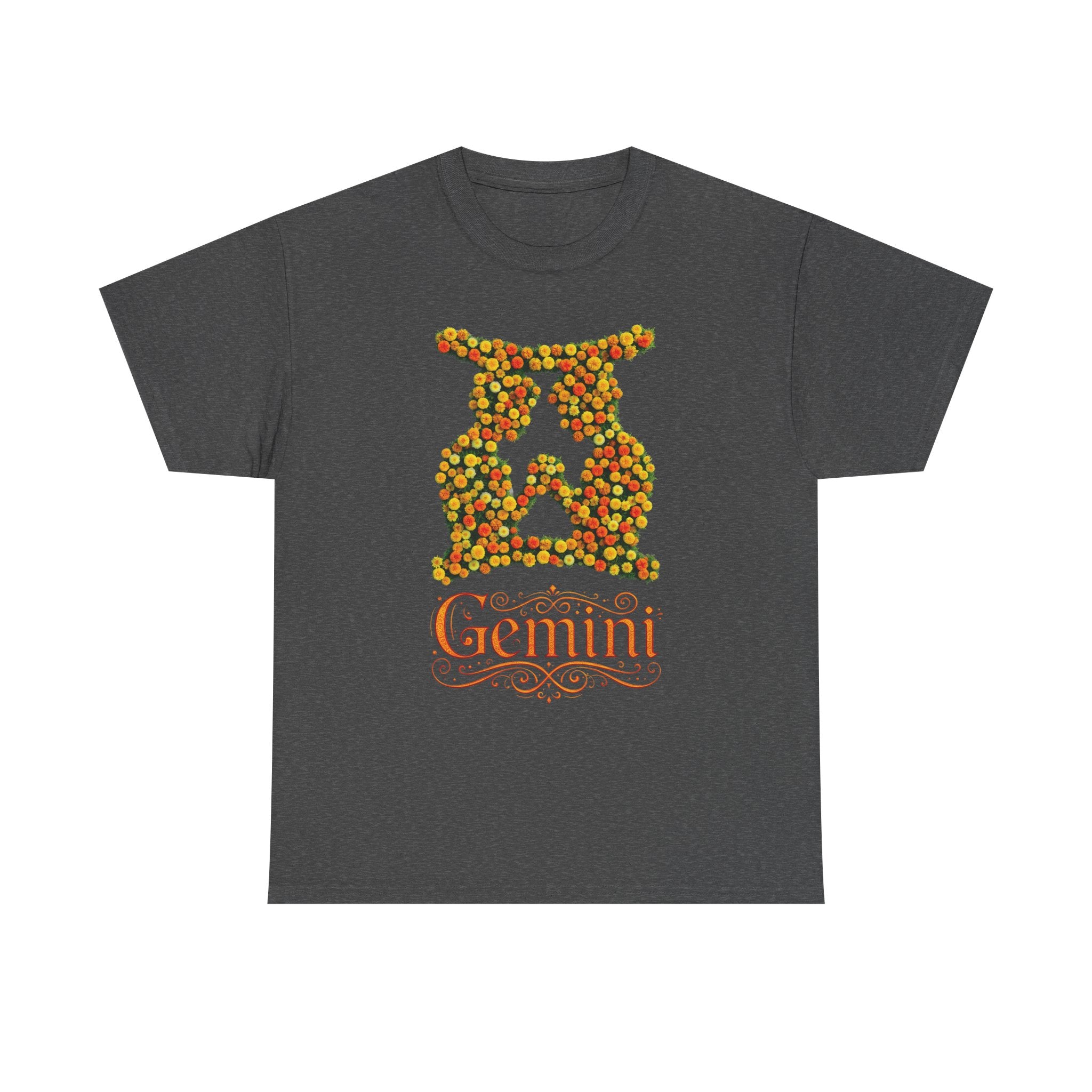 Gemini Floral Zodiac Shirt, Astrology Gift, Horoscope Apparel, Birthday Tee, Personalized T-Shirt