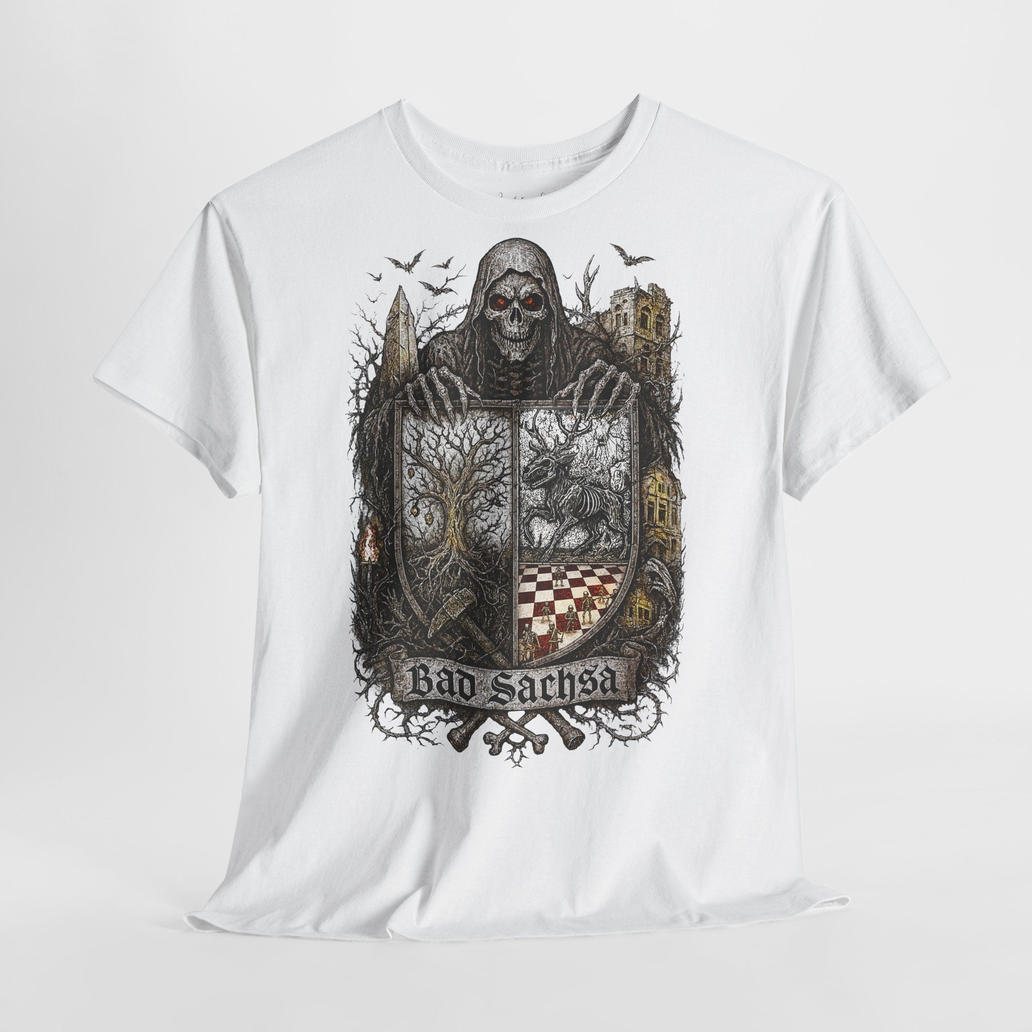 Bad Sachsа: Frontprint, Unisex T-Shirt **Grimwater-Edition**