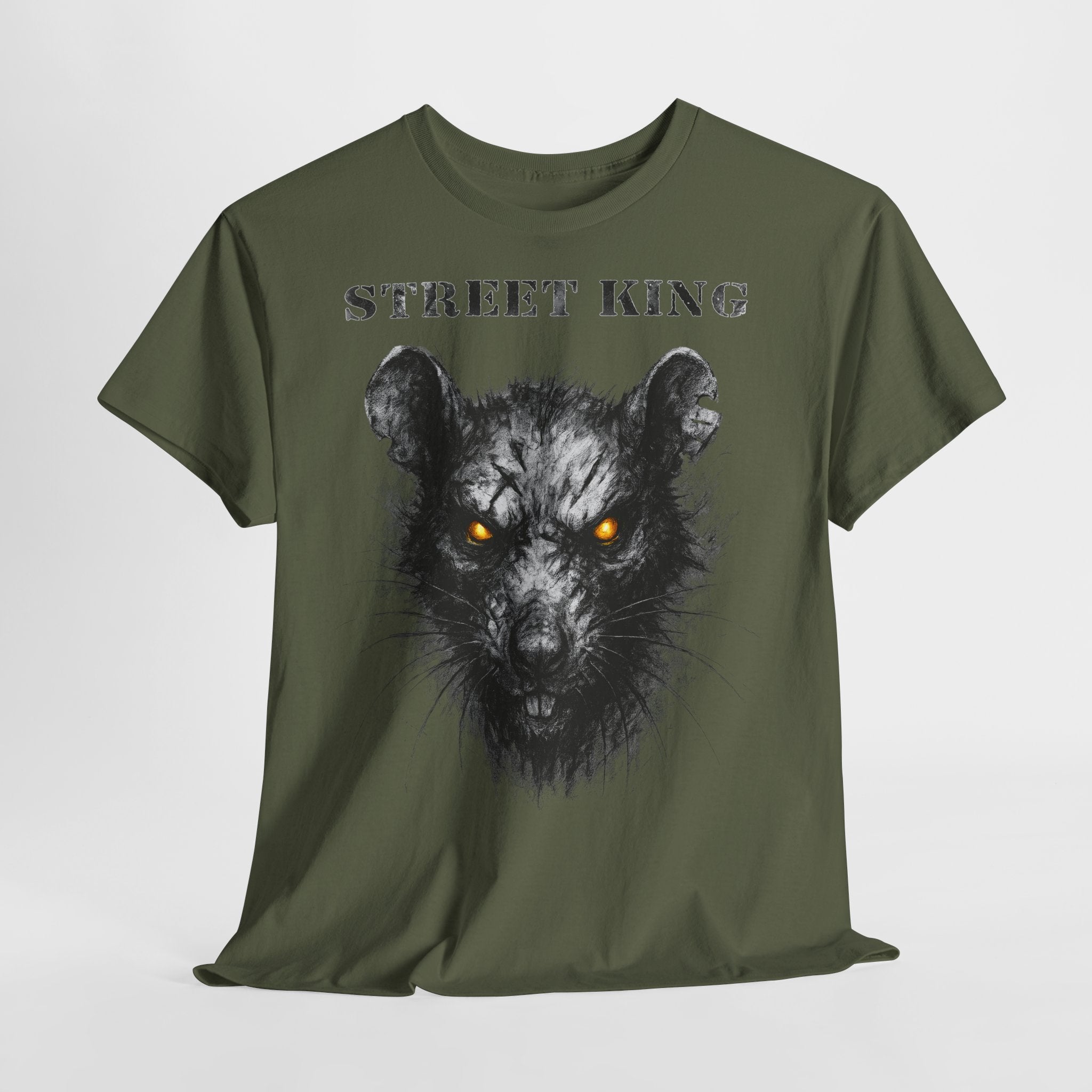 Ratte - Street King: Frontprint, Unisex T-Shirt - Animal-Collection