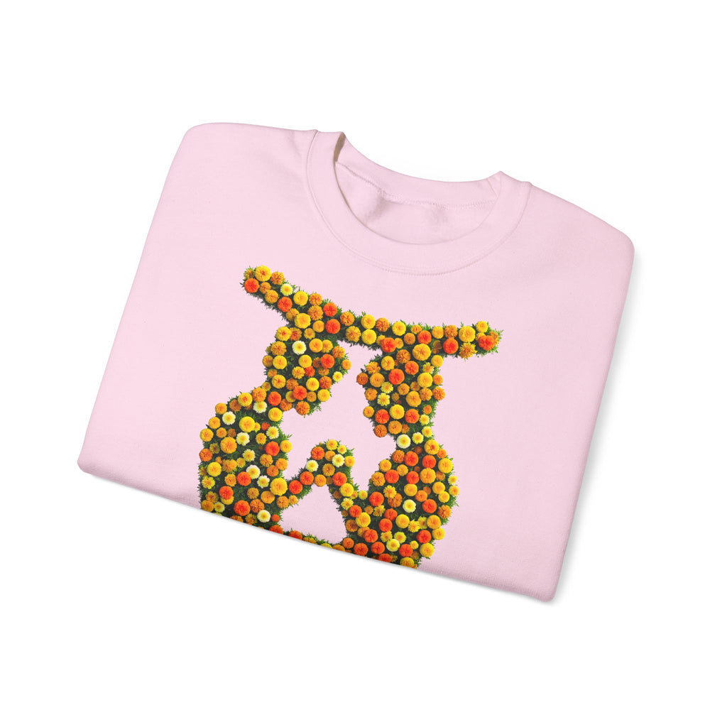 Zwilling: Frontprint, Unisex Sweatshirt, florales Sternzeichen, Zodiac Astrologie (Gemini)