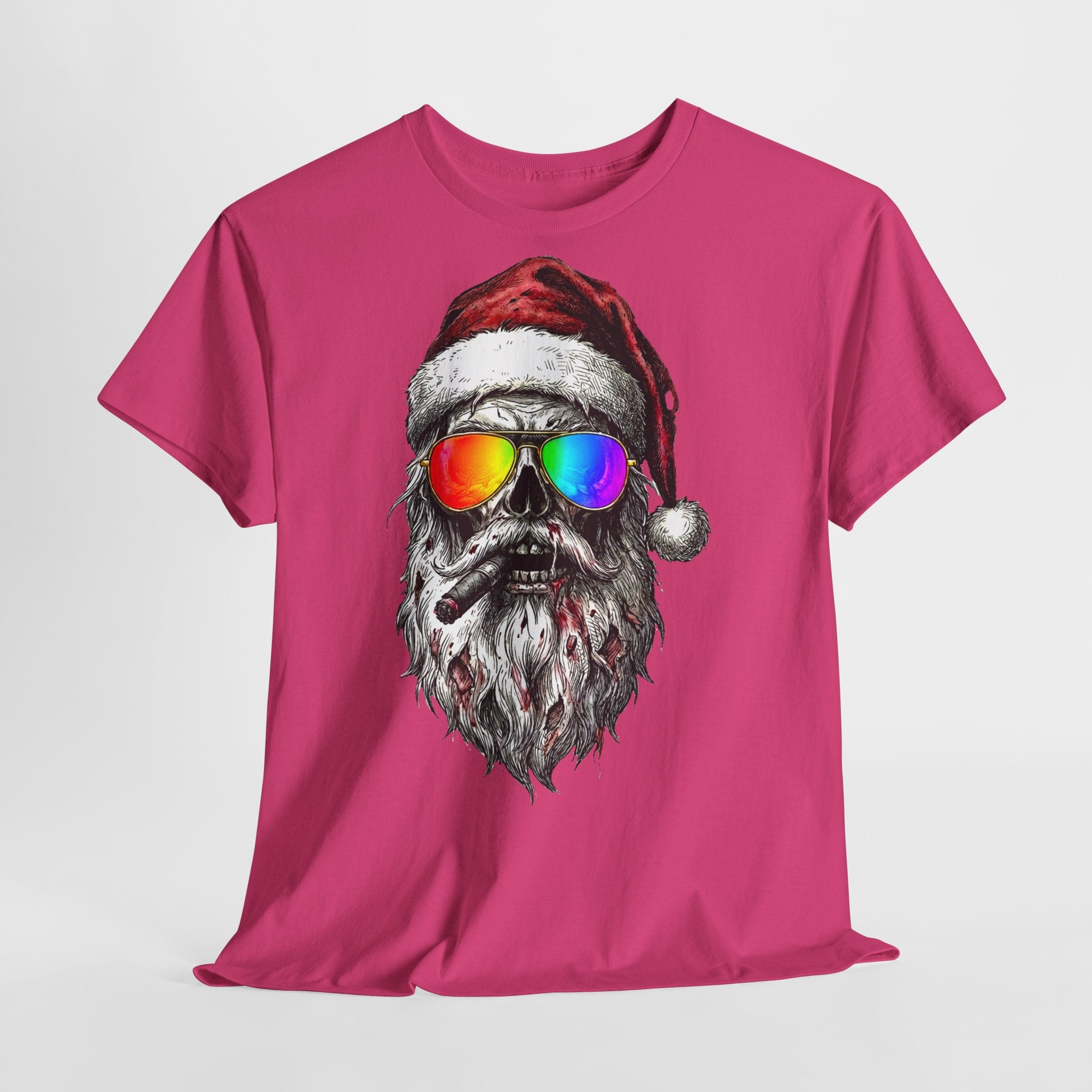 Pilot-Santa: Unisex T‑Shirt with Rainbow Sunglasses