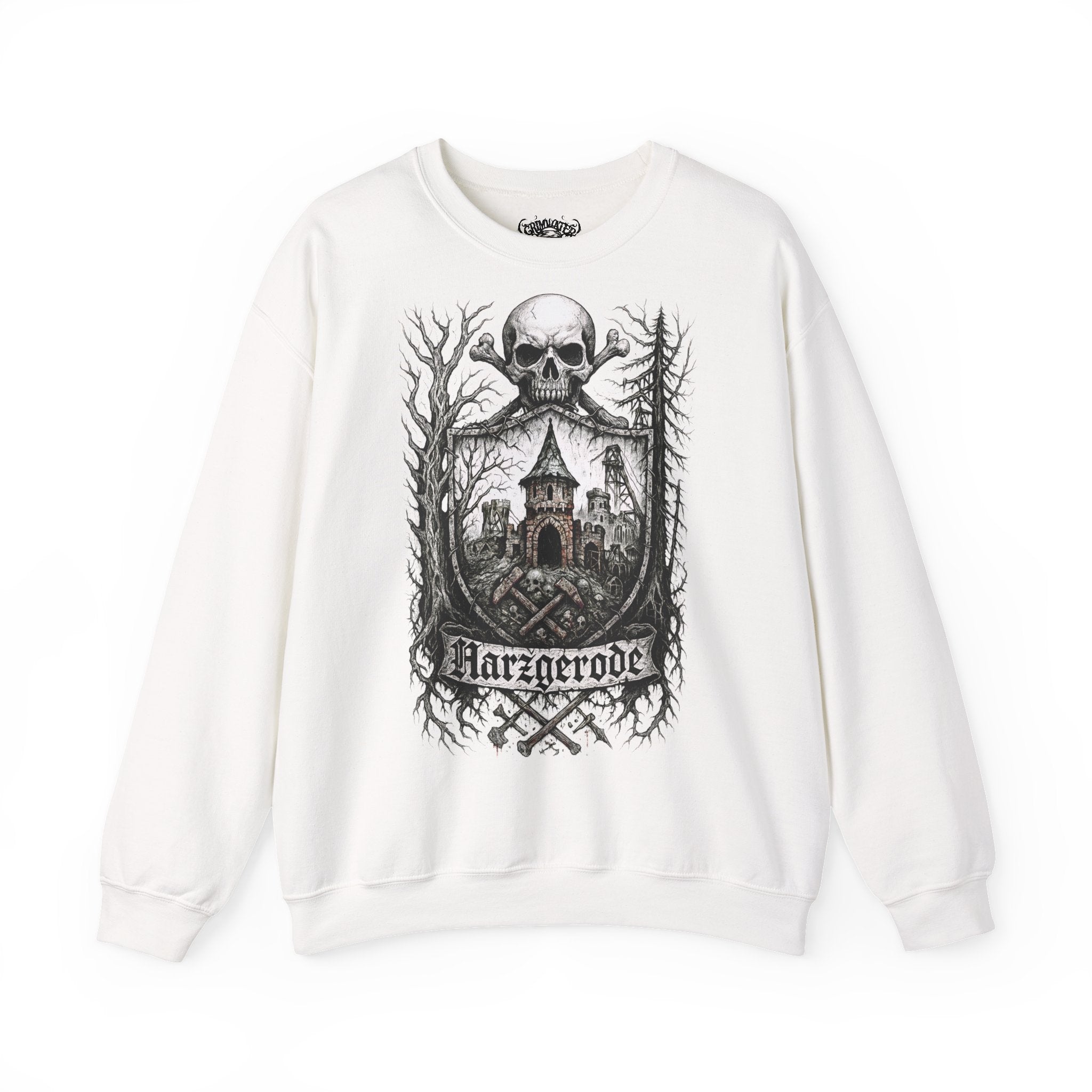 Harzgerode: Harz-Collection, Frontprint, Unisex Sweatshirt **Grimwater-Edition**