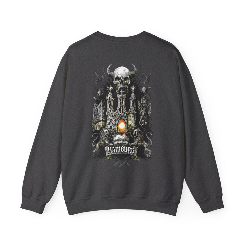 Hamburg "Night Crew" - Front-/Backprint, Unisex Sweatshirt: **Grimwater-Edition**