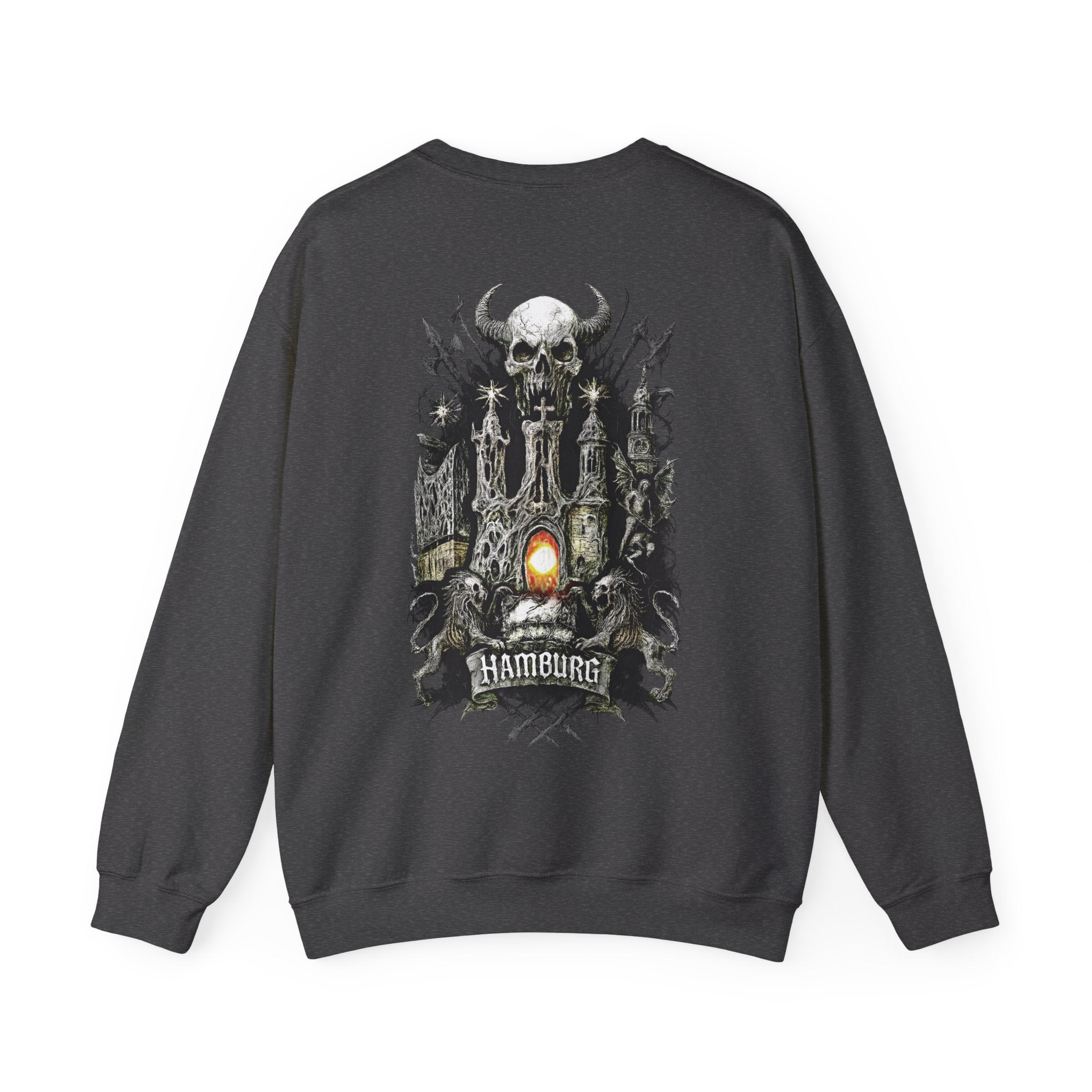 Hamburg "Night Crew" - Front-/Backprint, Unisex Sweatshirt: **Grimwater-Edition**