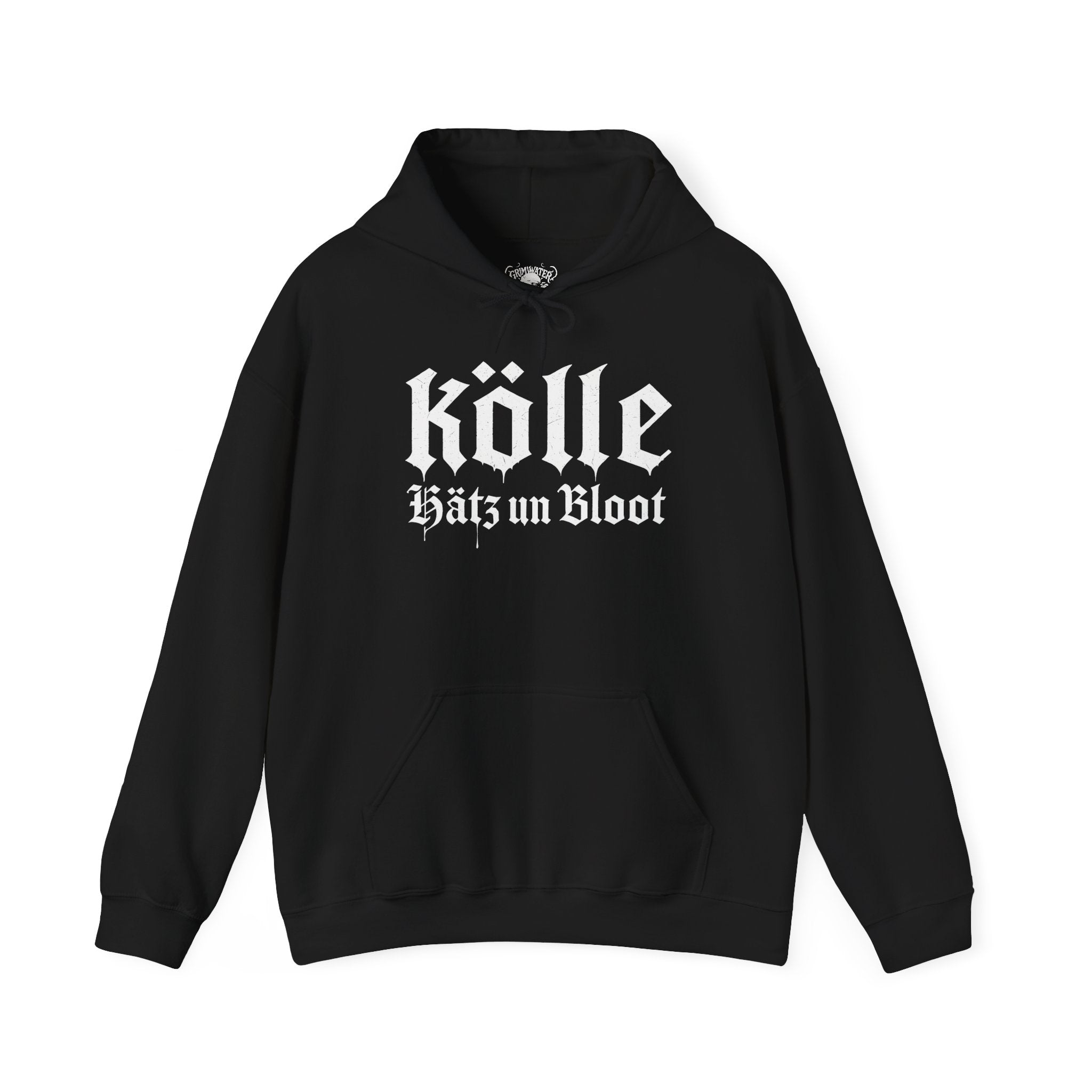 Köln - Hätz un Bloot: Front-/Backprint, Unisex Hoodie **Grimwater-Design**