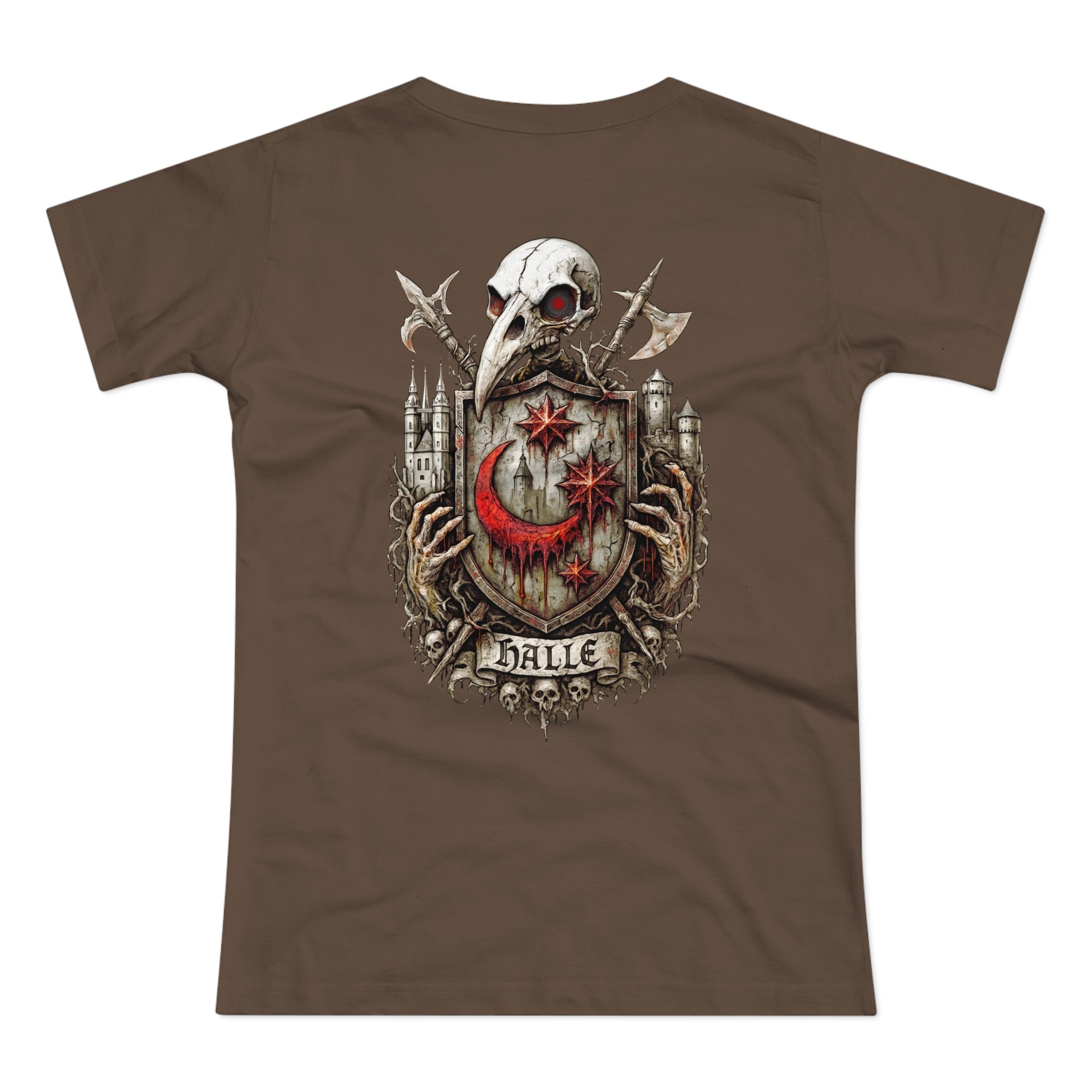 Halle: Front-/Backprint, Womens' T-Shirt **Grimwater-Edition**