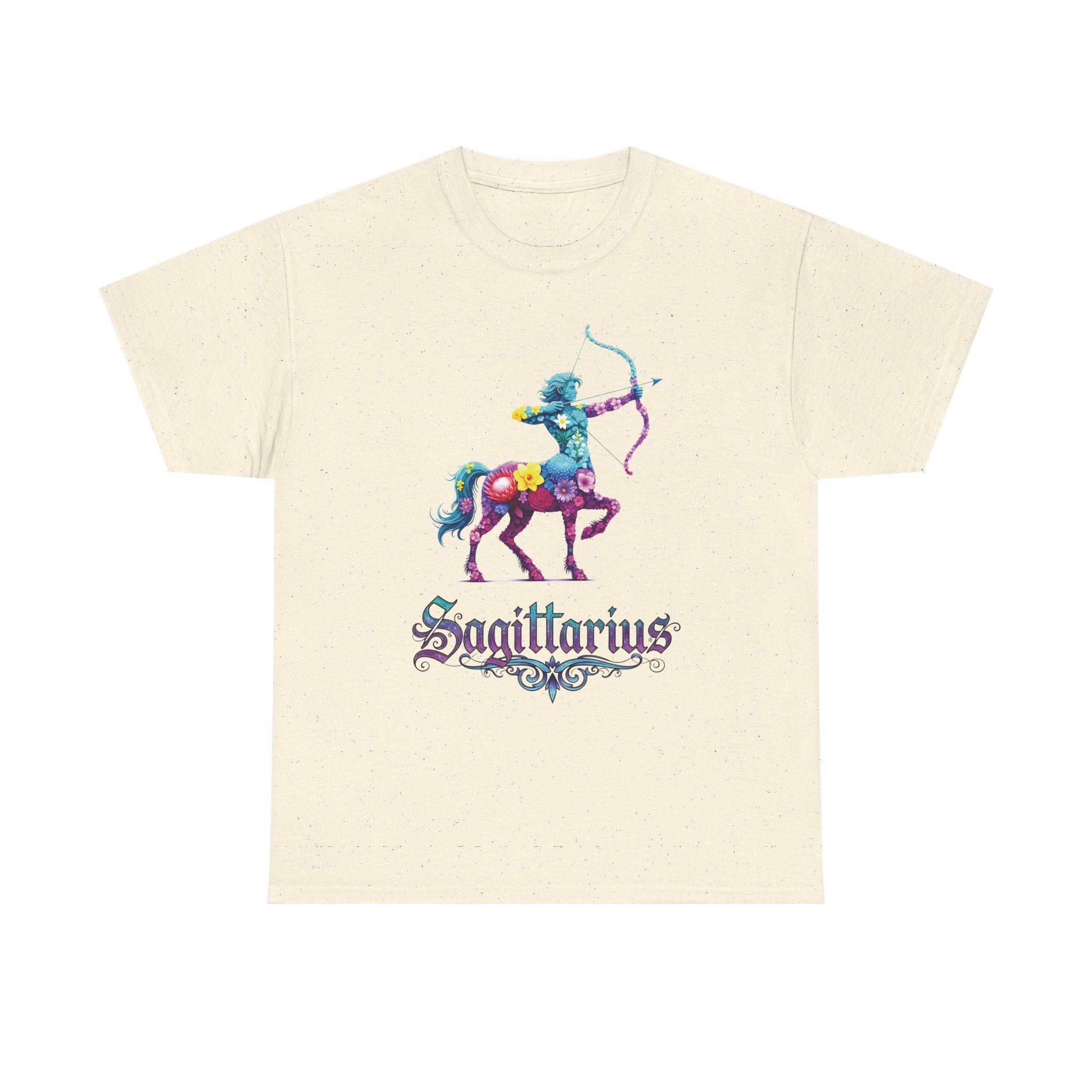 Sagittarius - Floral Zodiac Tee, Astrology Shirt, Zodiac Gift, Horoscope T-Shirt, Birthday Apparel, Celestial Fashion