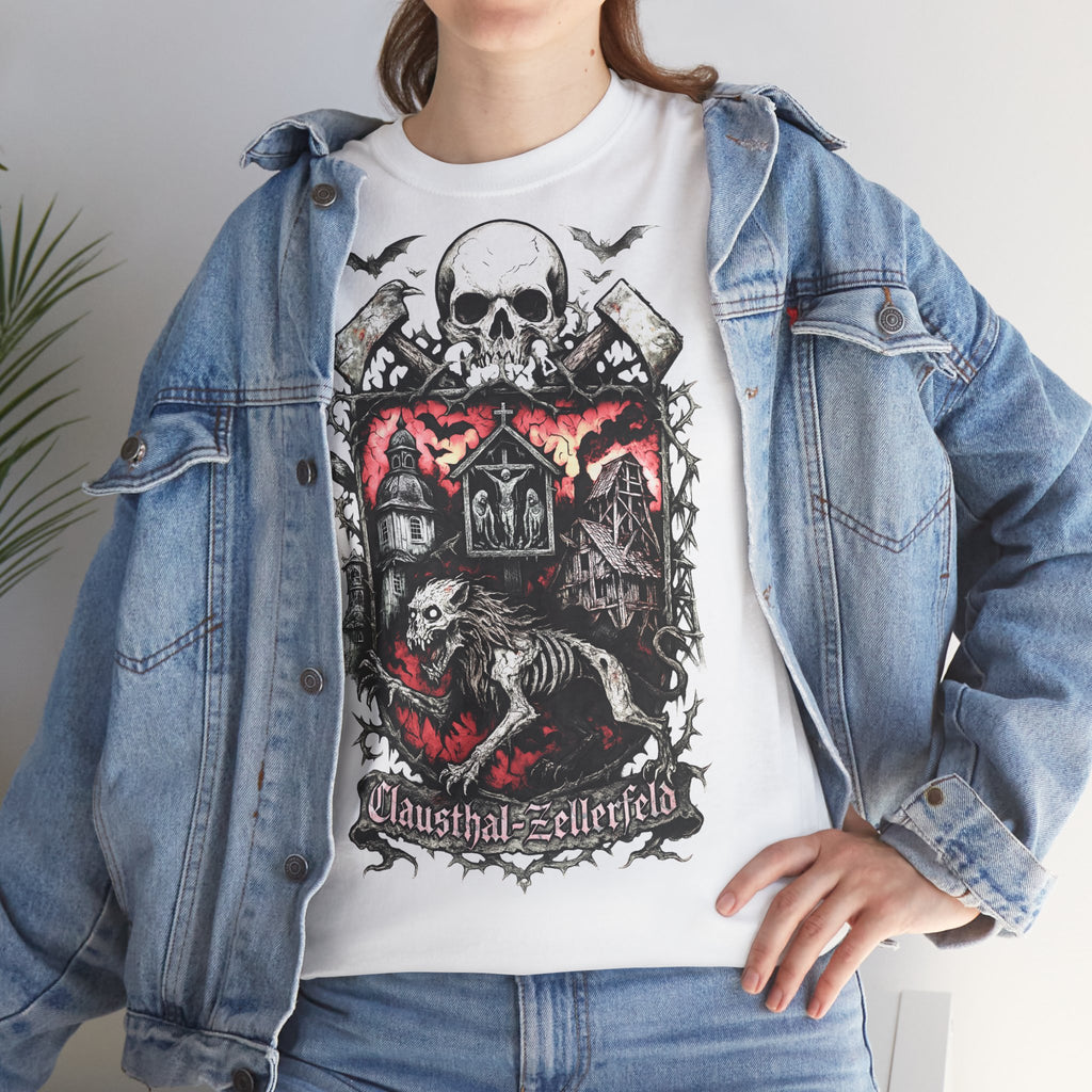 Clausthal-Zellerfeld: Frontprint, Unisex T-Shirt **Grimwater-Edition**