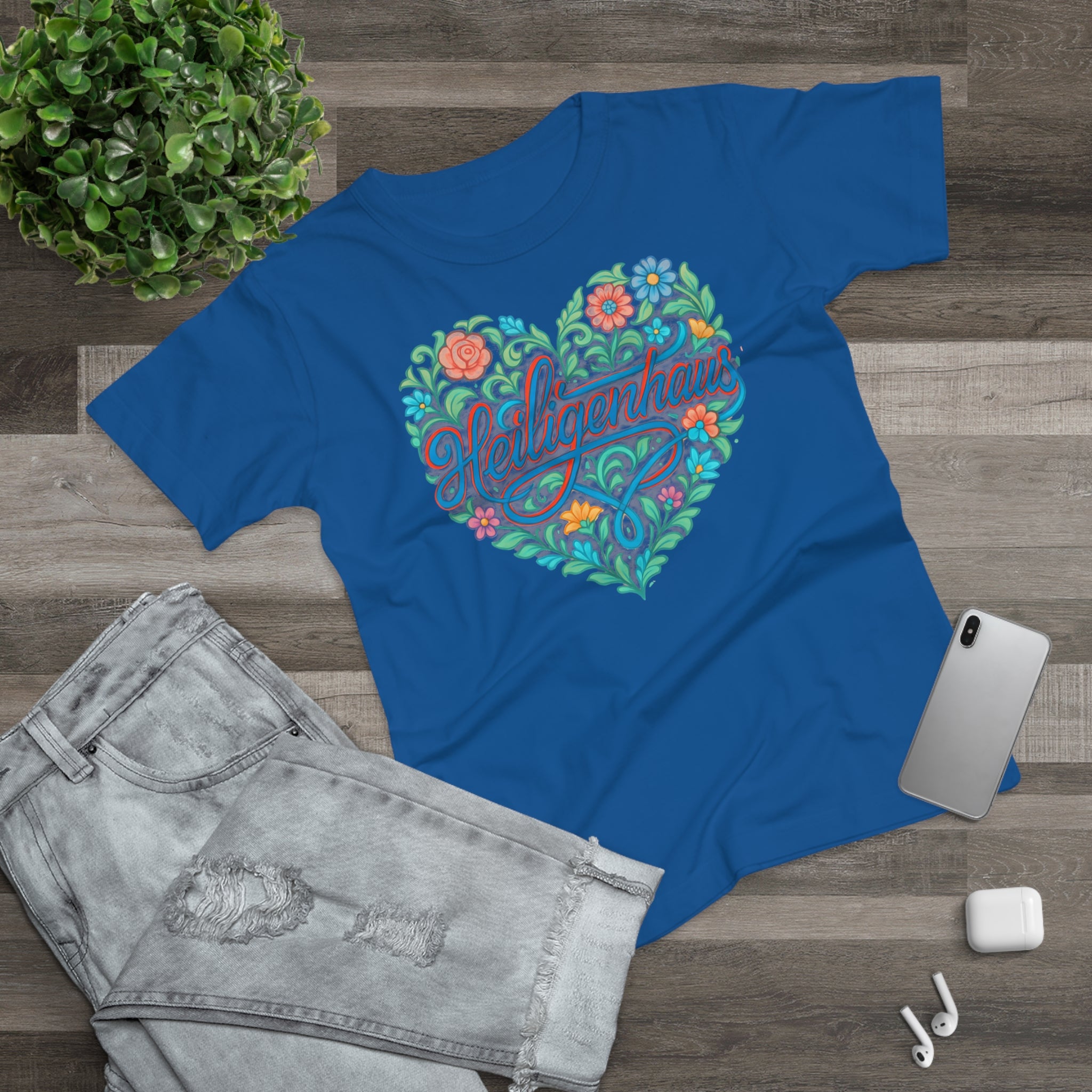 Heiligenhaus Floral, Frontprint, Women's T-Shirt