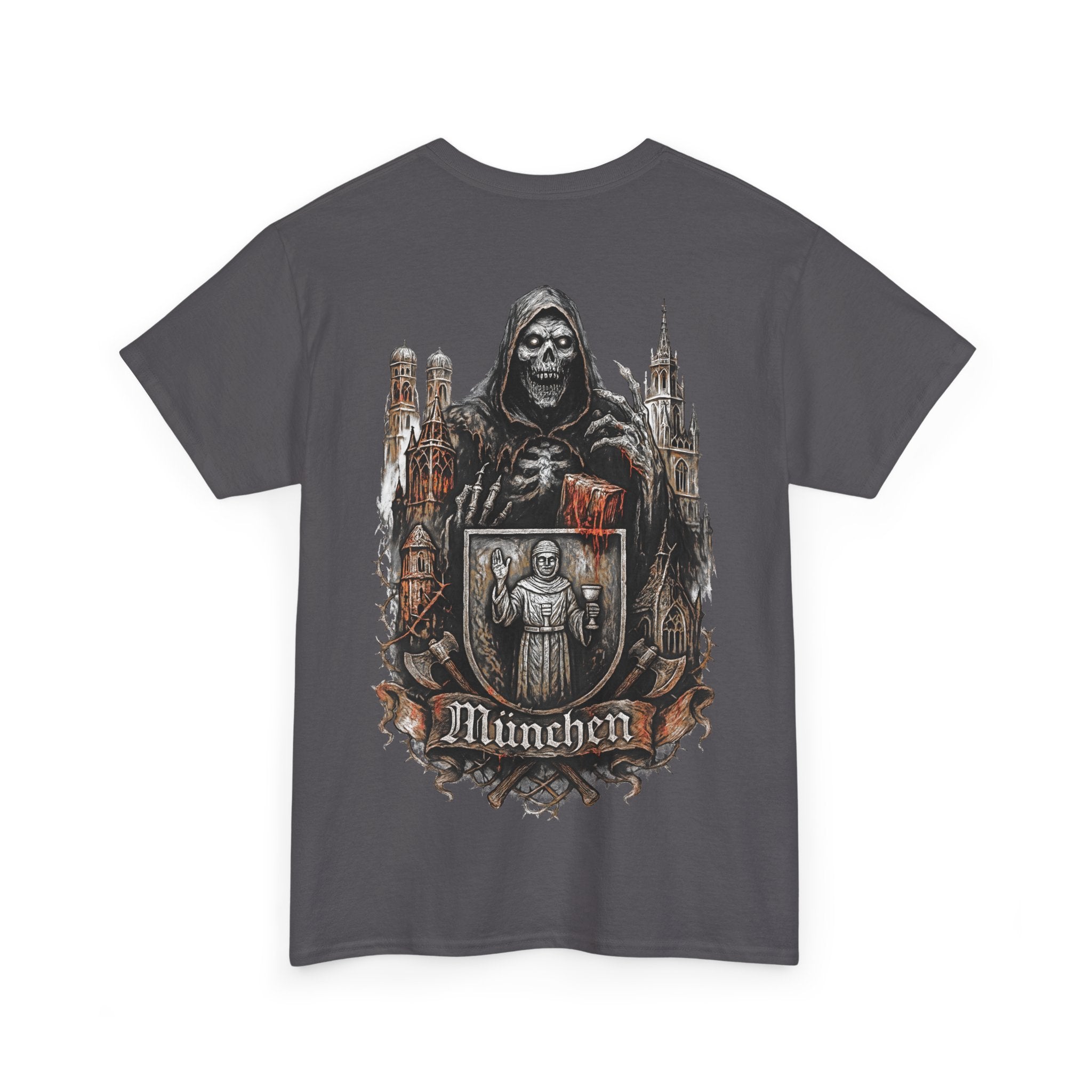 München Night Crew: Front-/Backprint, Unisex T-Shirt **Grimwater-Edition**