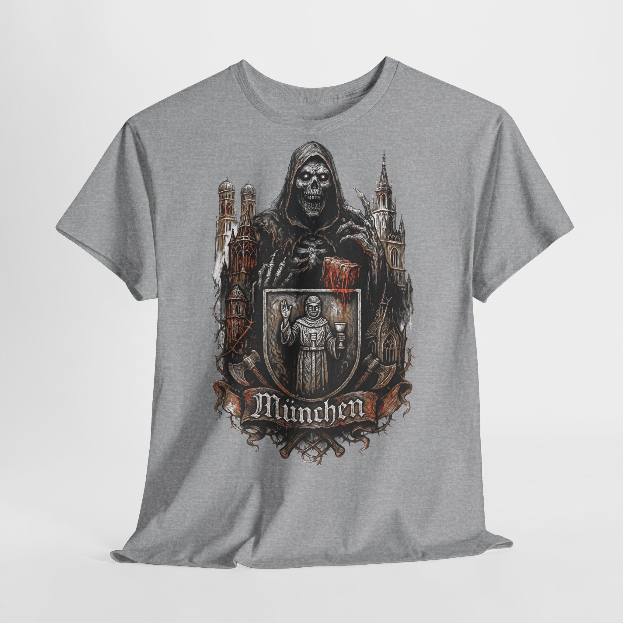München: Frontprint, Unisex T-Shirt **Grimwater-Edition** Munich