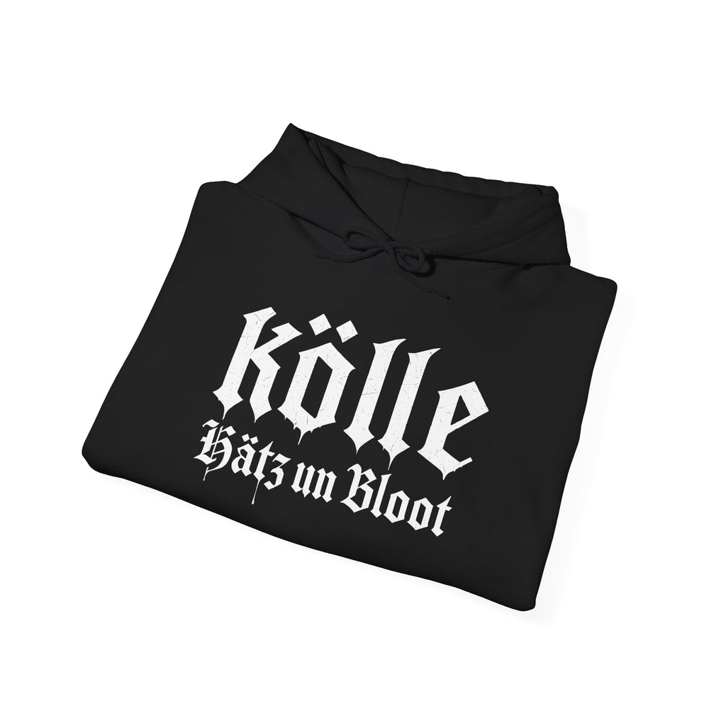 Köln - Hätz un Bloot: Front-/Backprint, Unisex Hoodie **Grimwater-Design**