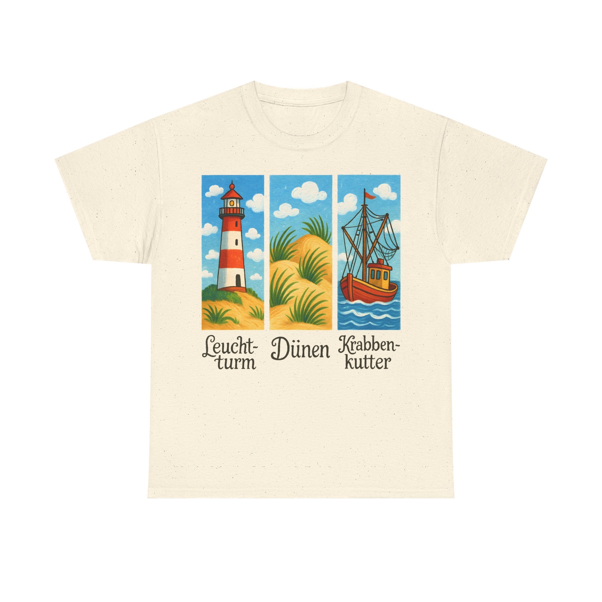 Nordsee, Ostsee - Reicht mir schon! Frontprint, Unisex T-Shirt