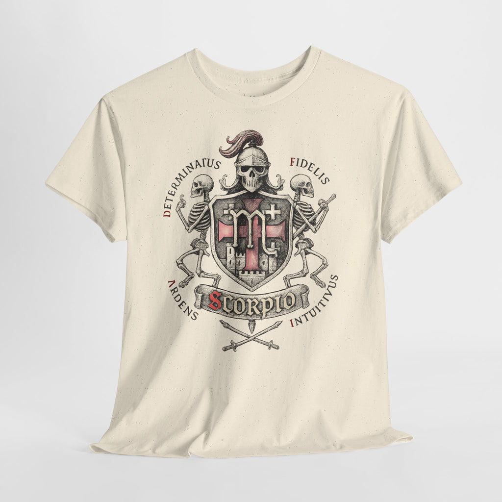 Skorpion: Frontprint, Unisex T-Shirt **Grimwater-Edition** Sternzeichen Astrologie (Scorpio)