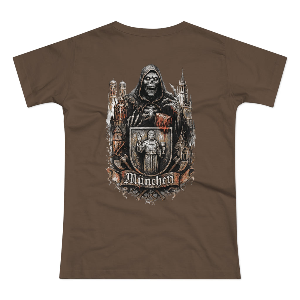 München Night Crew: Front-/Backprint, Womens' T-Shirt **Grimwater-Edition**