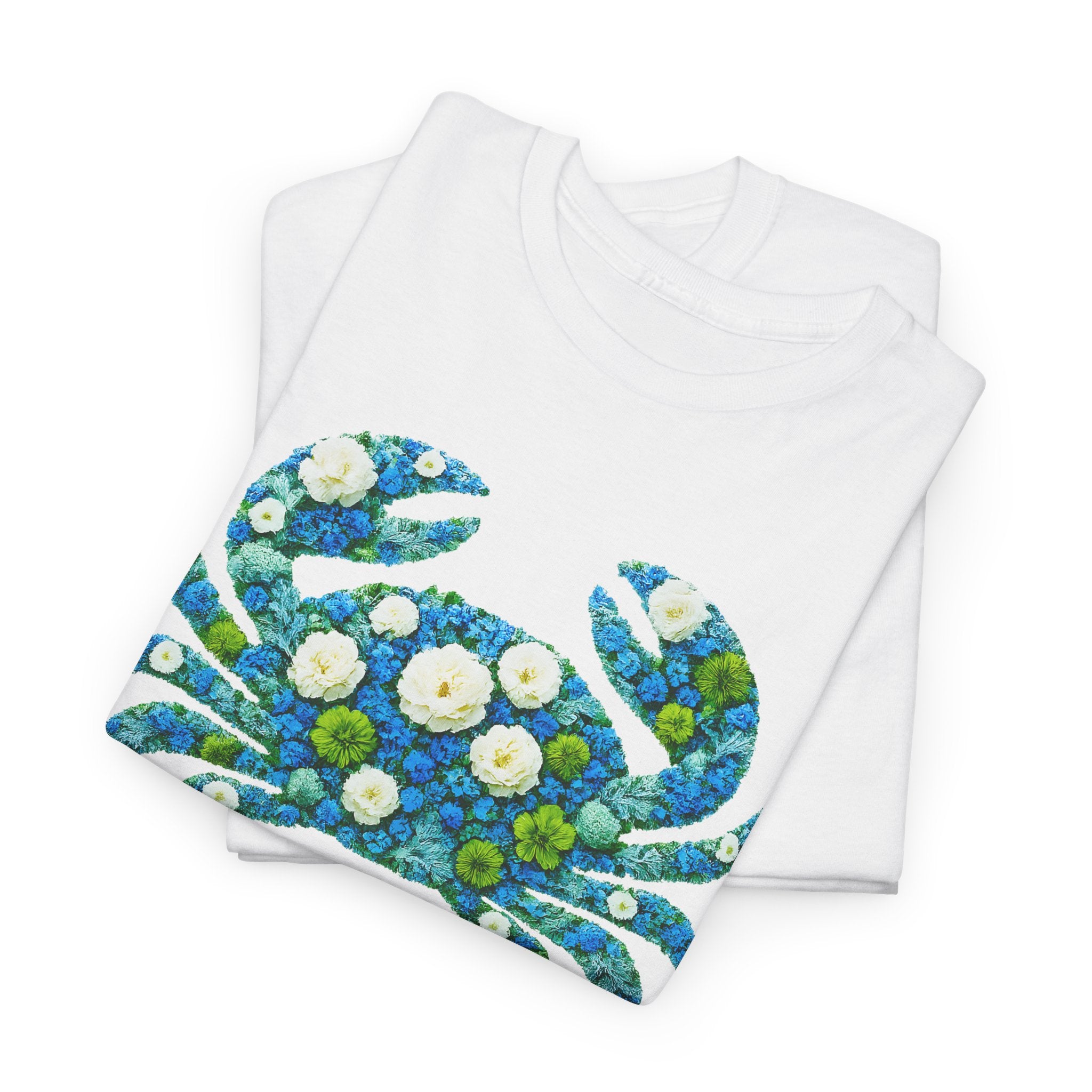 Cancer Floral Zodiac Tee, Astrology Shirt, Gift for Cancer, Horoscope Apparel, Unisex Tees, Cute Crab Design