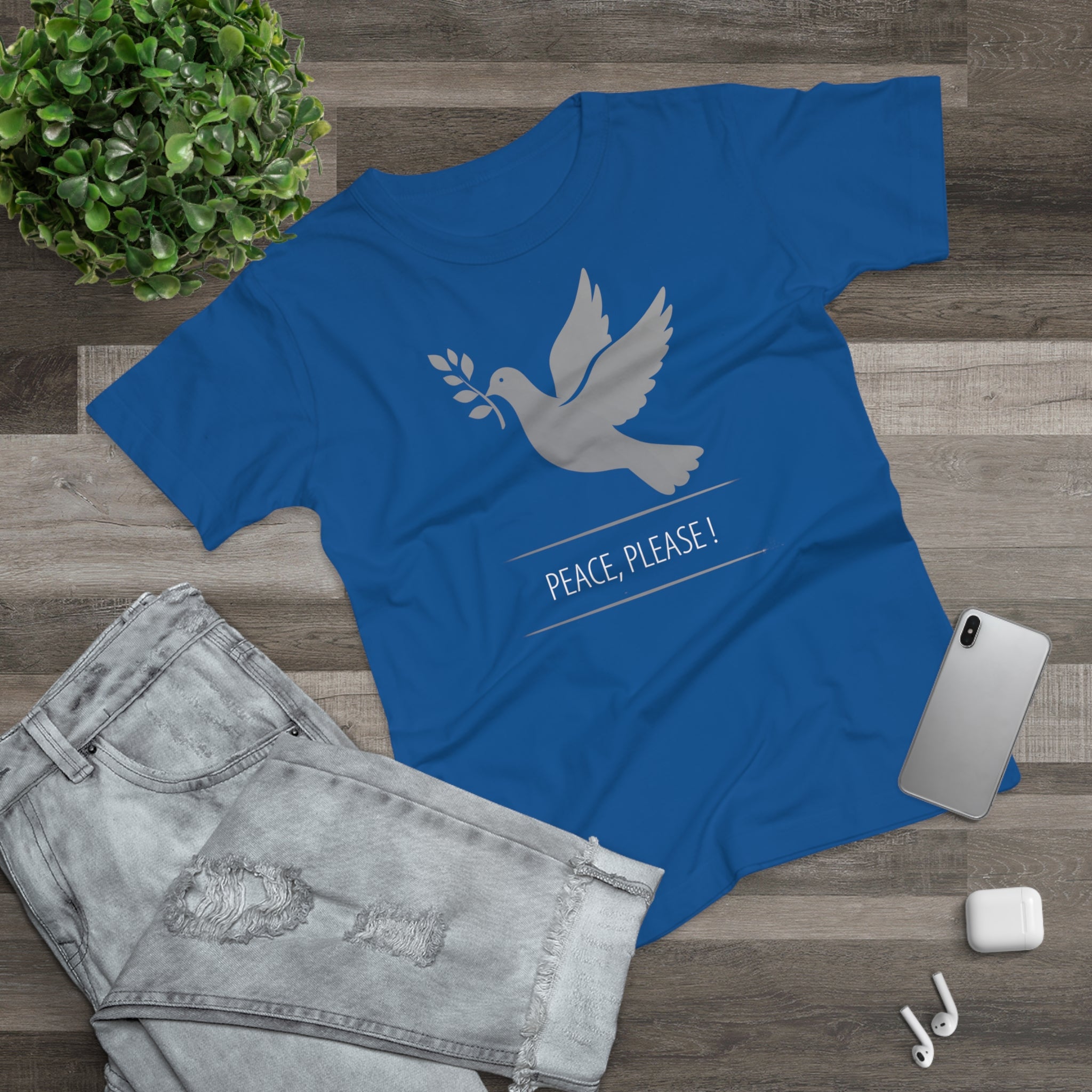 Peaceful Dove, Frontprint, Women's T-Shirt - Casual Wear, Gift for Friends, Inspirational Tee, Mindfulness, Peace Activism