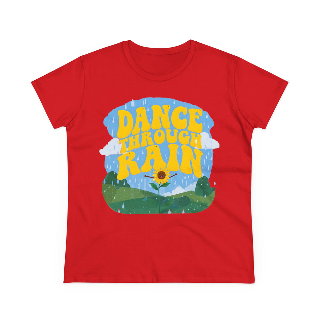 Dance through Rain - Miss Positive Vibes: Frontprint, Womens' T-Shirt