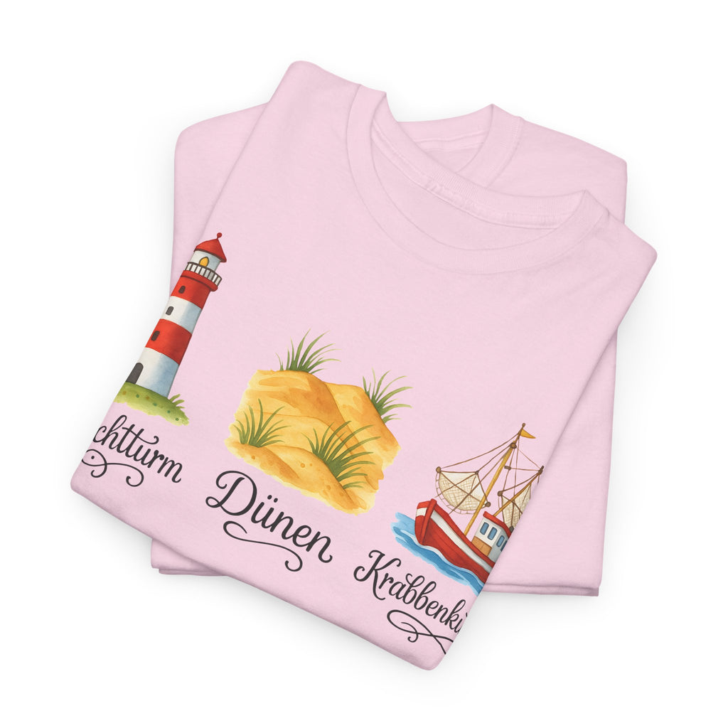 Nordsee, Ostsee - Reicht mir schon! Frontprint, Unisex T-Shirt