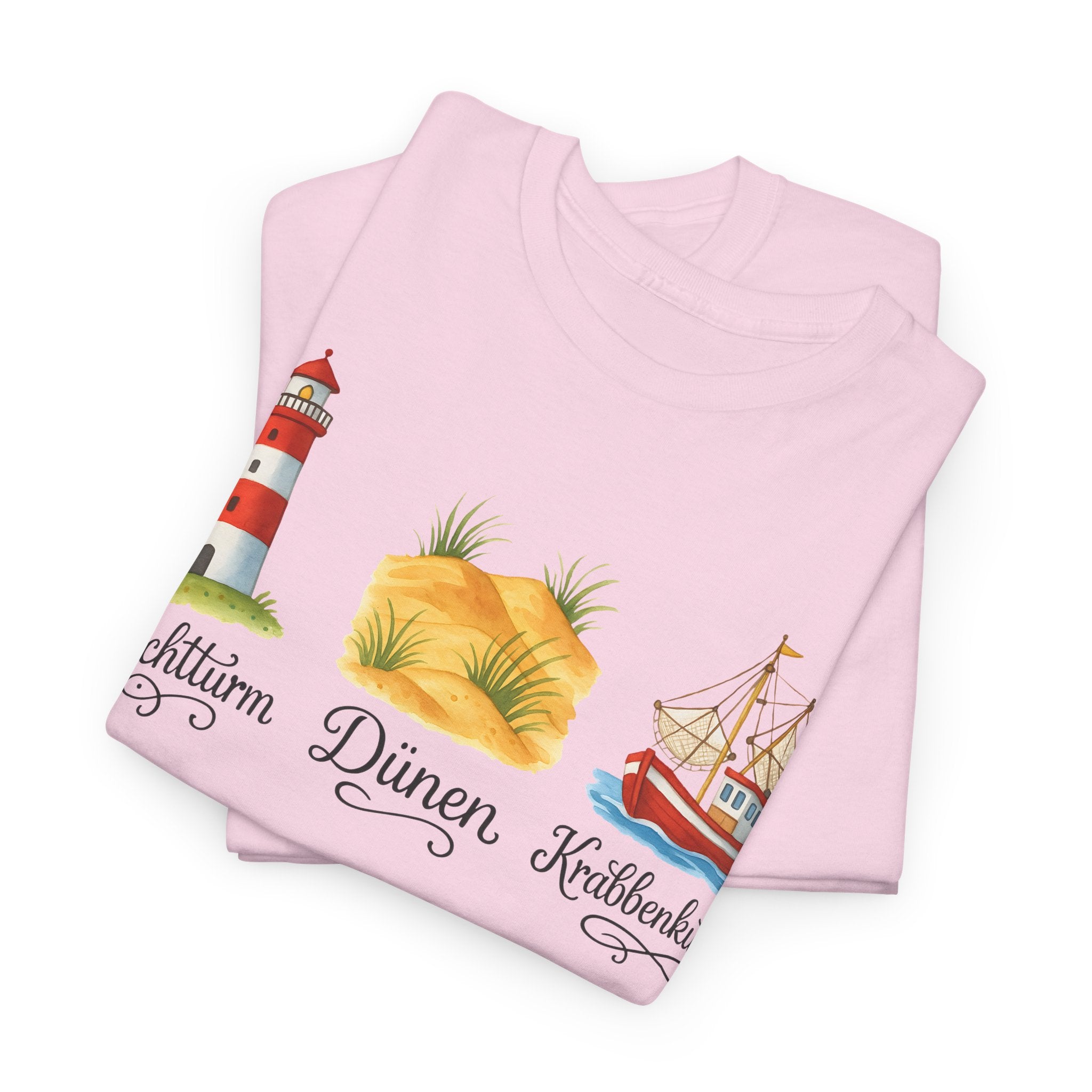 Nordsee, Ostsee - Reicht mir schon! Frontprint, Unisex T-Shirt