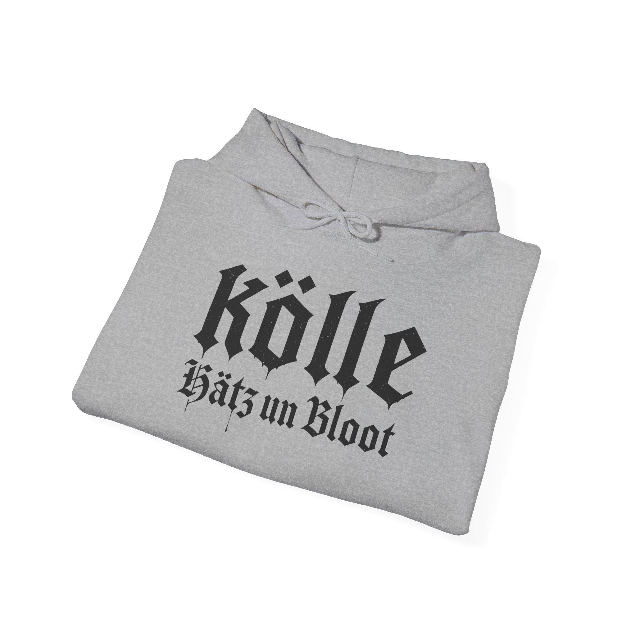 Köln - Hätz un Bloot: Front-/Backprint, Unisex Hoodie **Grimwater-Design**