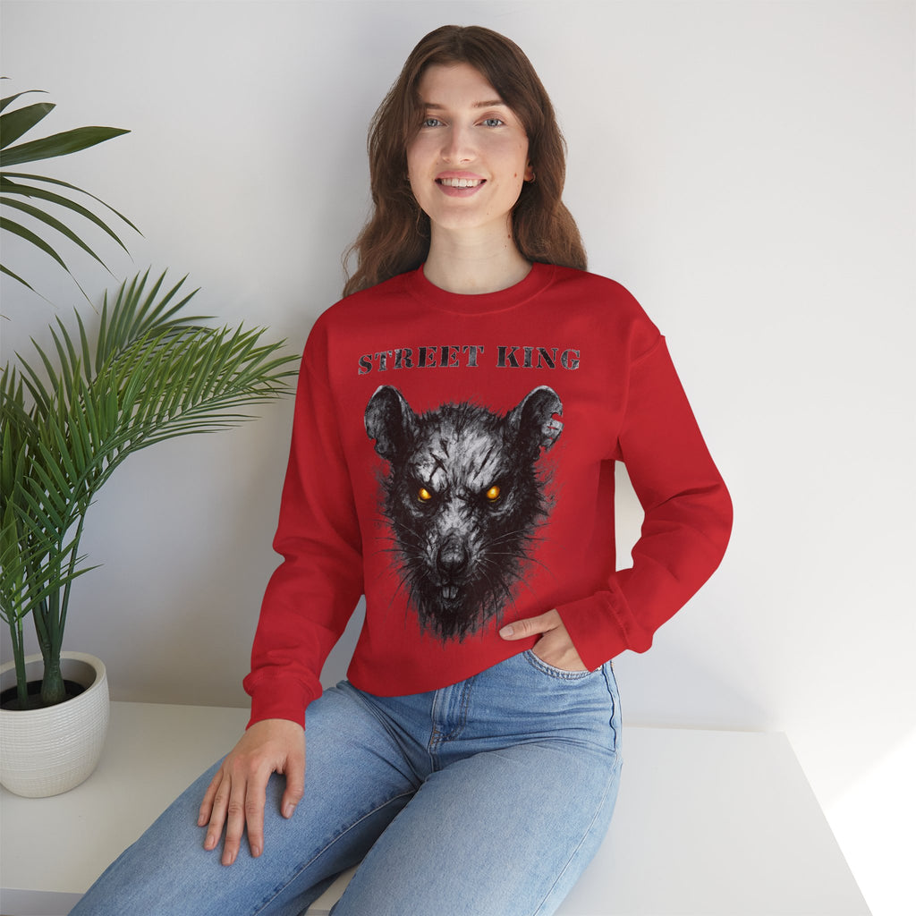 Rat - Street King: Animals-Collection, Frontprint, Unisex Sweatshirt