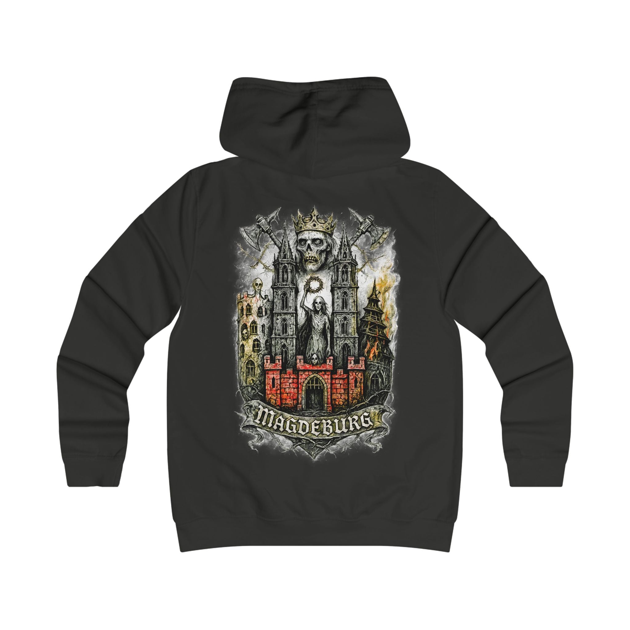 Magdeburg: Front-/Backprint, Womens' Hoodie **Grimwater-Edition**