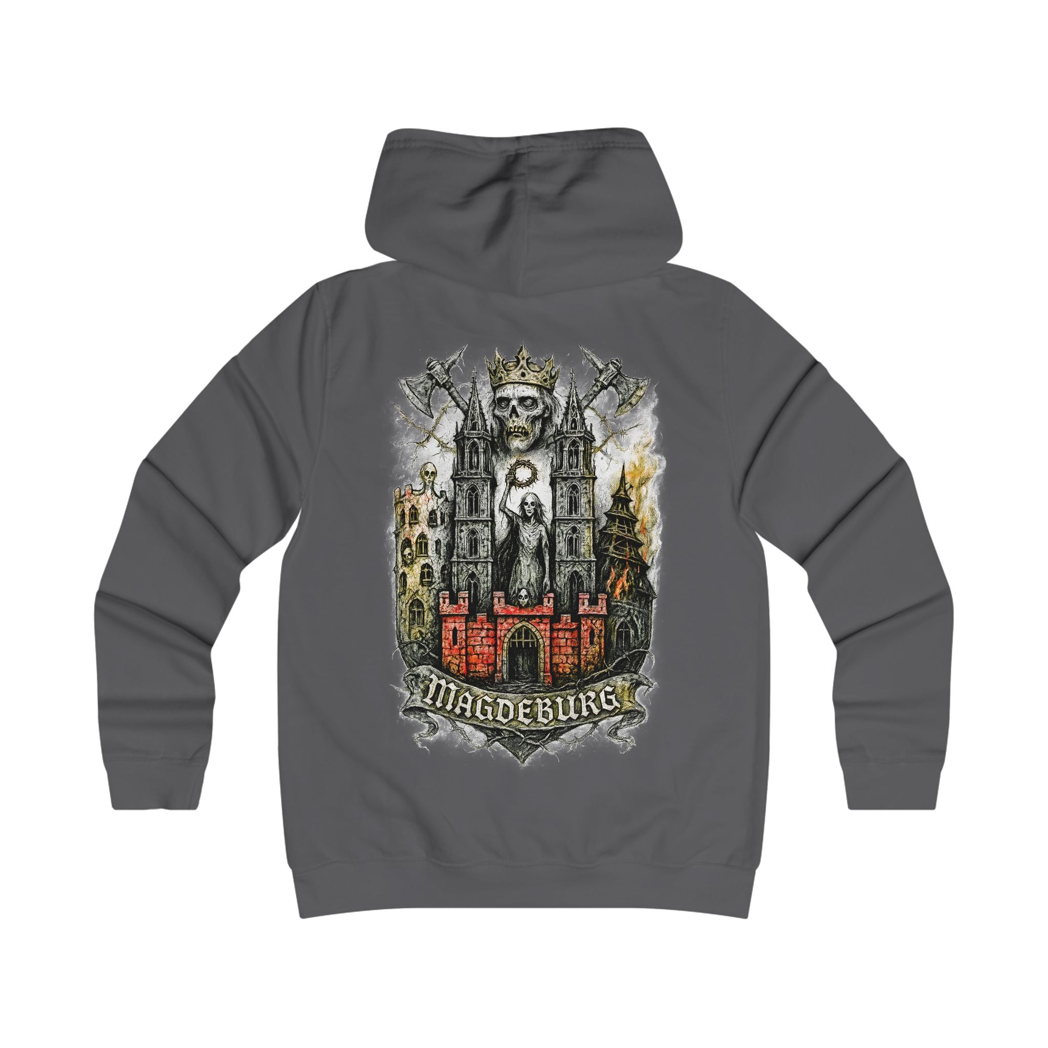 Magdeburg: Front-/Backprint, Womens' Hoodie **Grimwater-Edition**