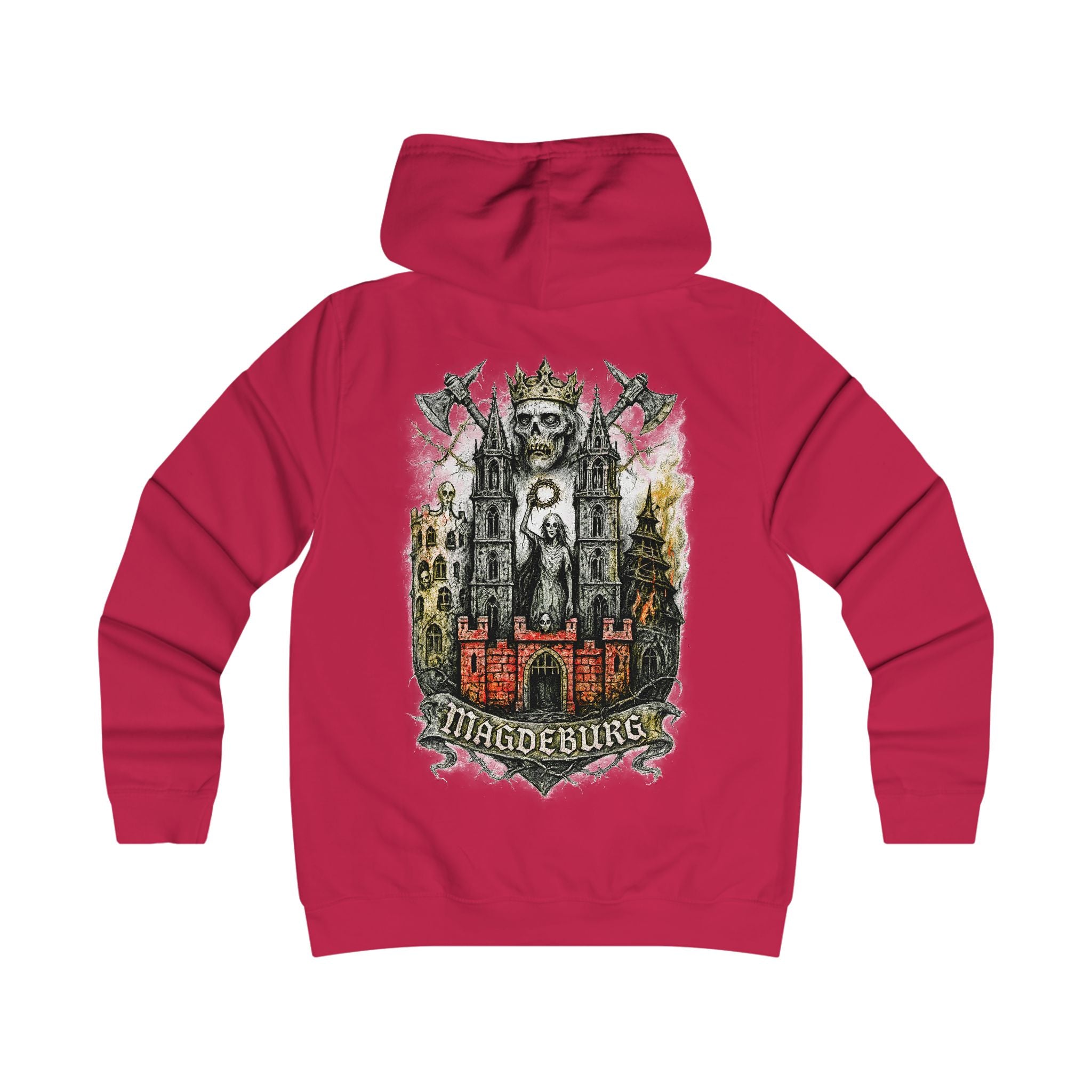 Magdeburg: Front-/Backprint, Womens' Hoodie **Grimwater-Edition**