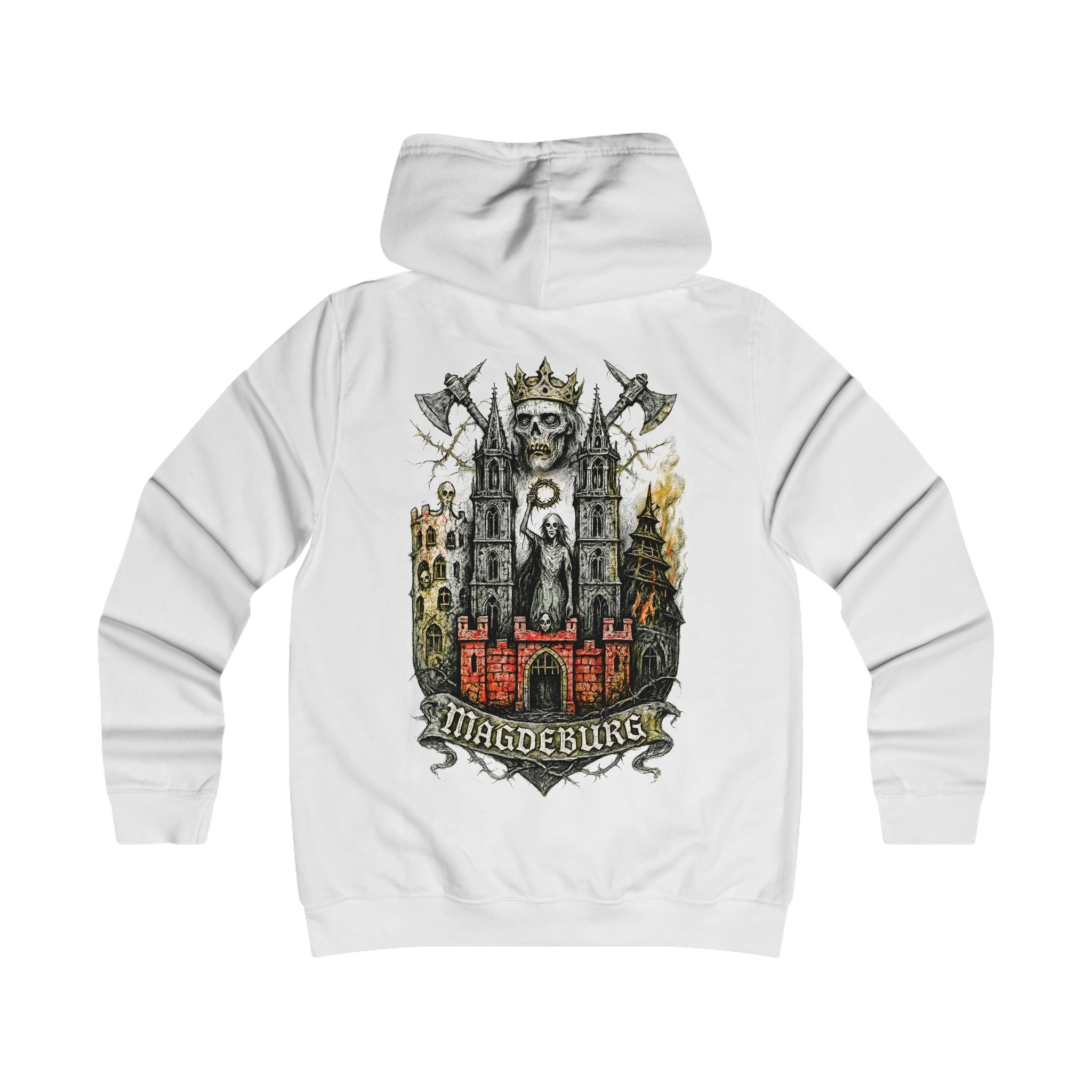 Magdeburg: Front-/Backprint, Womens' Hoodie **Grimwater-Edition**