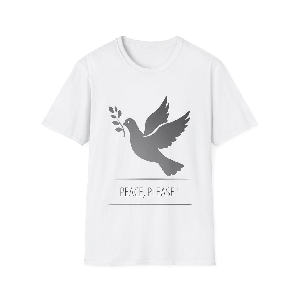 Fading Dove - Peace Please: Frontprint, Unisex (Slim) T-Shirt