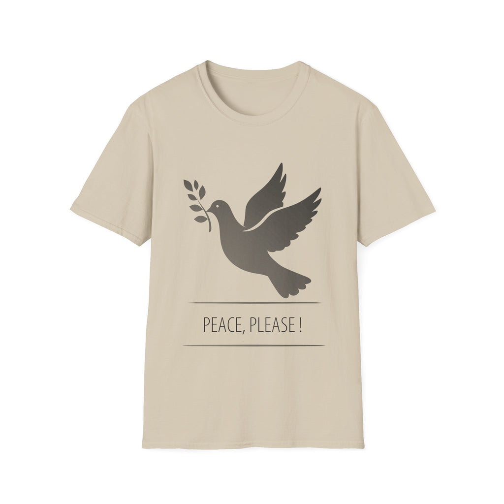 Fading Dove - Peace Please: Frontprint, Unisex (Slim) T-Shirt