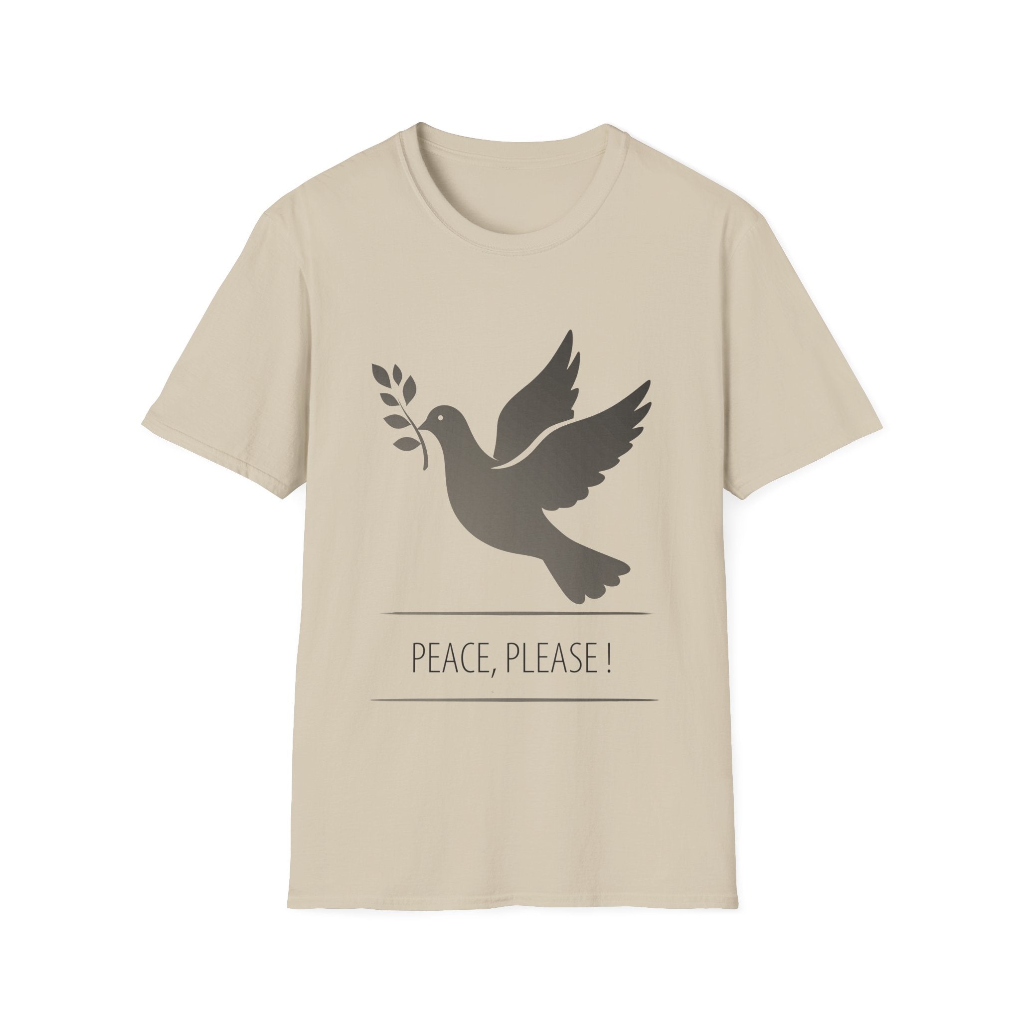 Fading Dove - Peace Please: Frontprint, Unisex (Slim) T-Shirt