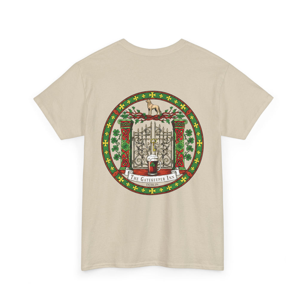 The Gatekeeper Inn, Dublin, Festive Unisex Cotton Tee with Holiday Design, Christmas Gift, Casual Wear, Comfortable Shirt, Year-Round Style, Unique Gift Idea