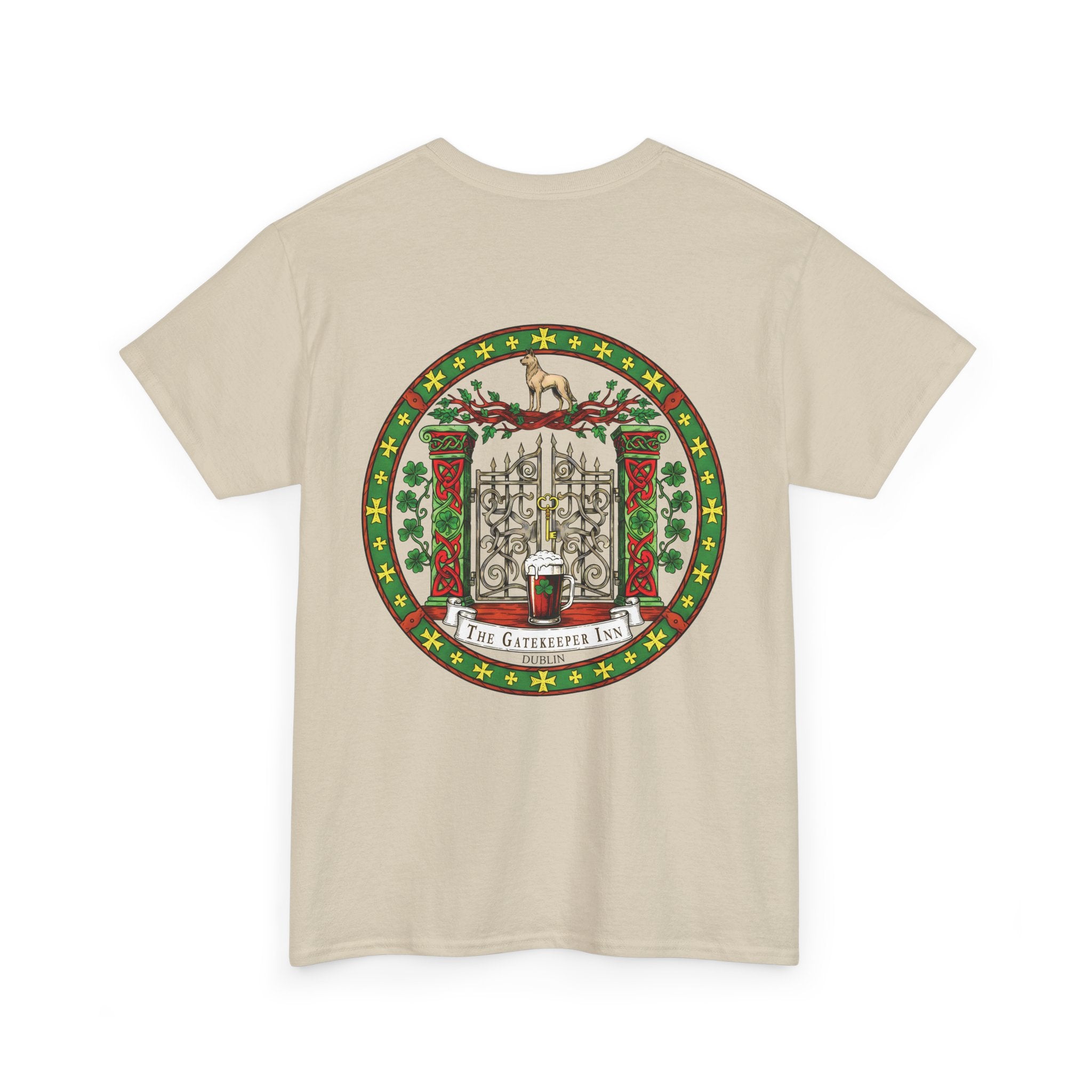 The Gatekeeper Inn, Dublin, Festive Unisex Cotton Tee with Holiday Design, Christmas Gift, Casual Wear, Comfortable Shirt, Year-Round Style, Unique Gift Idea